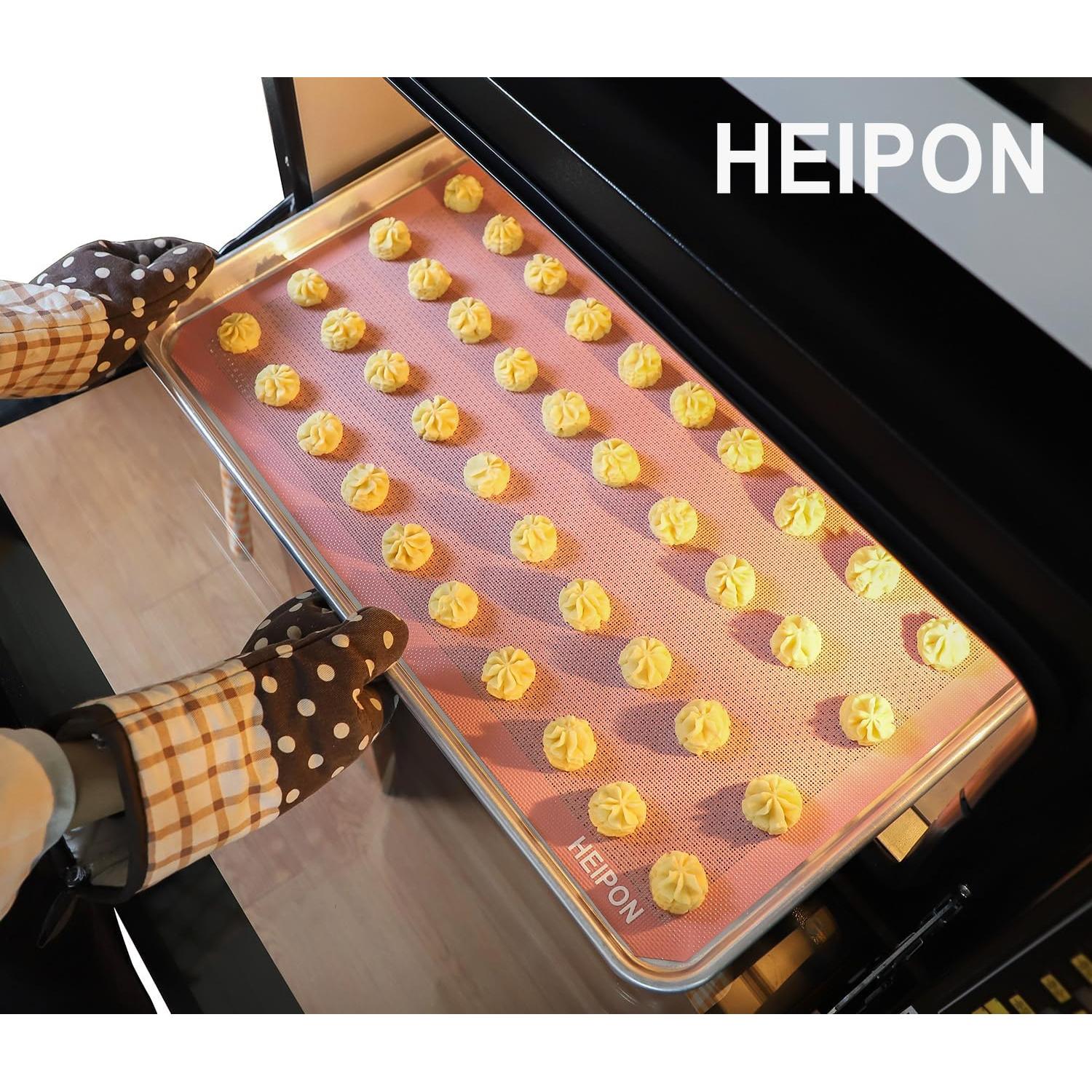 Alfombrilla de Hornear Silicona HEIPON 57x37 cm Antiadherente 2 Piezas