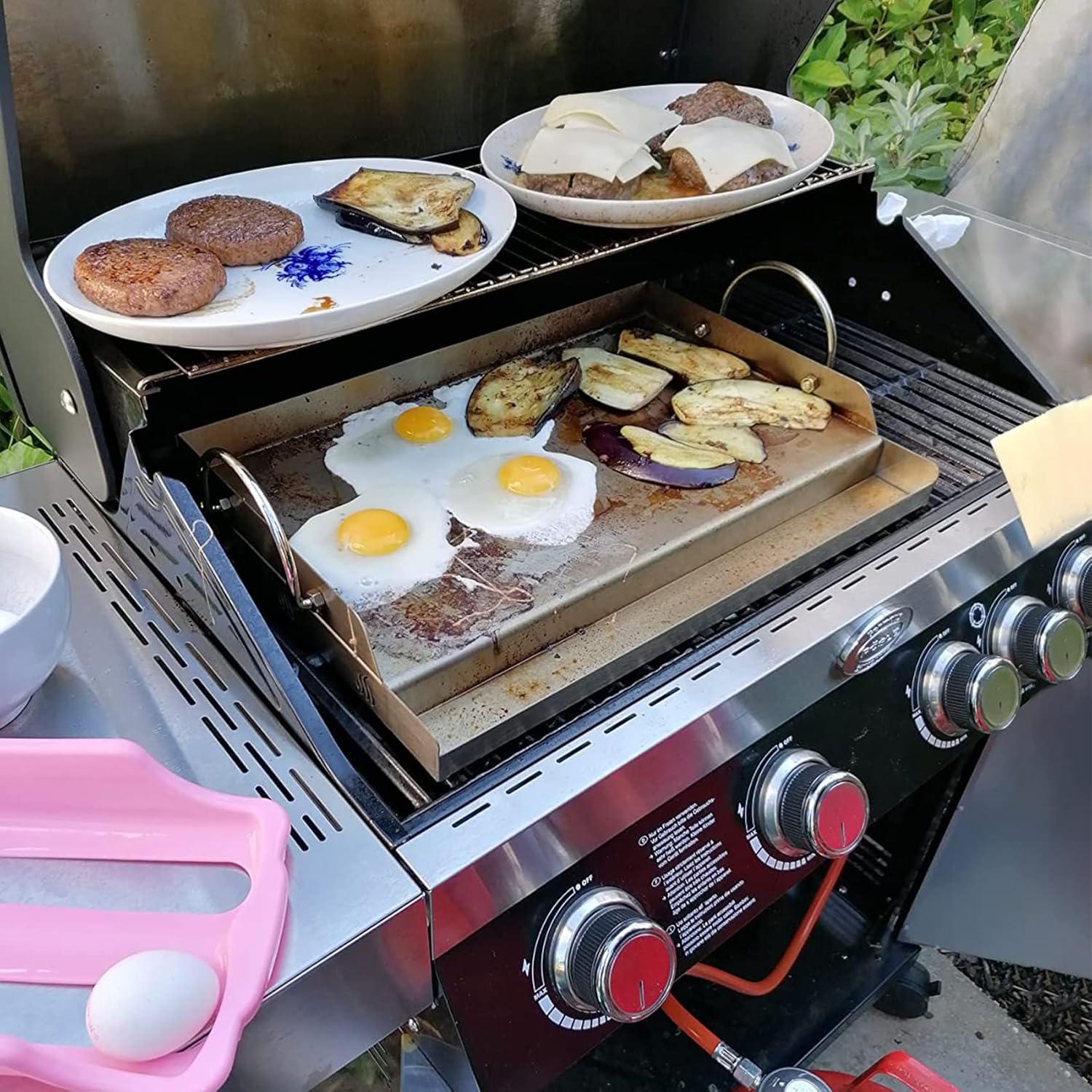 Plancha de Acero Inoxidable Onlyfire 58.4x40.6 cm para Parrilla