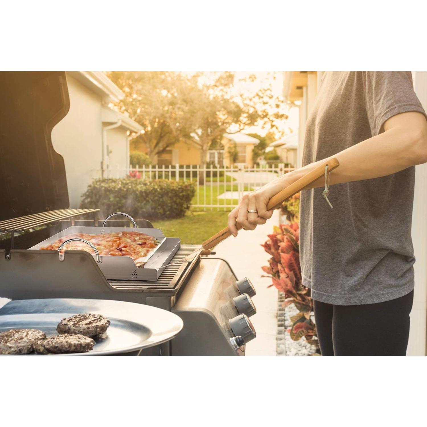 Plancha de Acero Inoxidable Onlyfire 58.4x40.6 cm para Parrilla