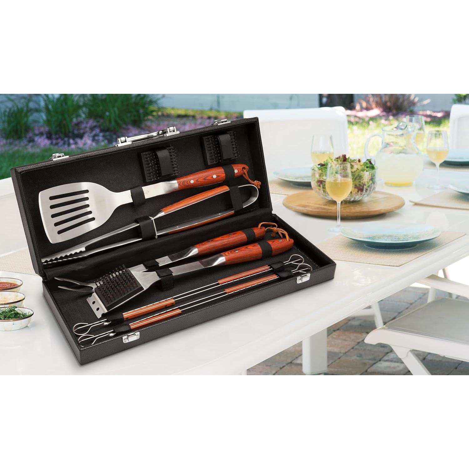 Juego de Parrilla Cuisinart 10 Piezas Acero Inoxidable BBQ