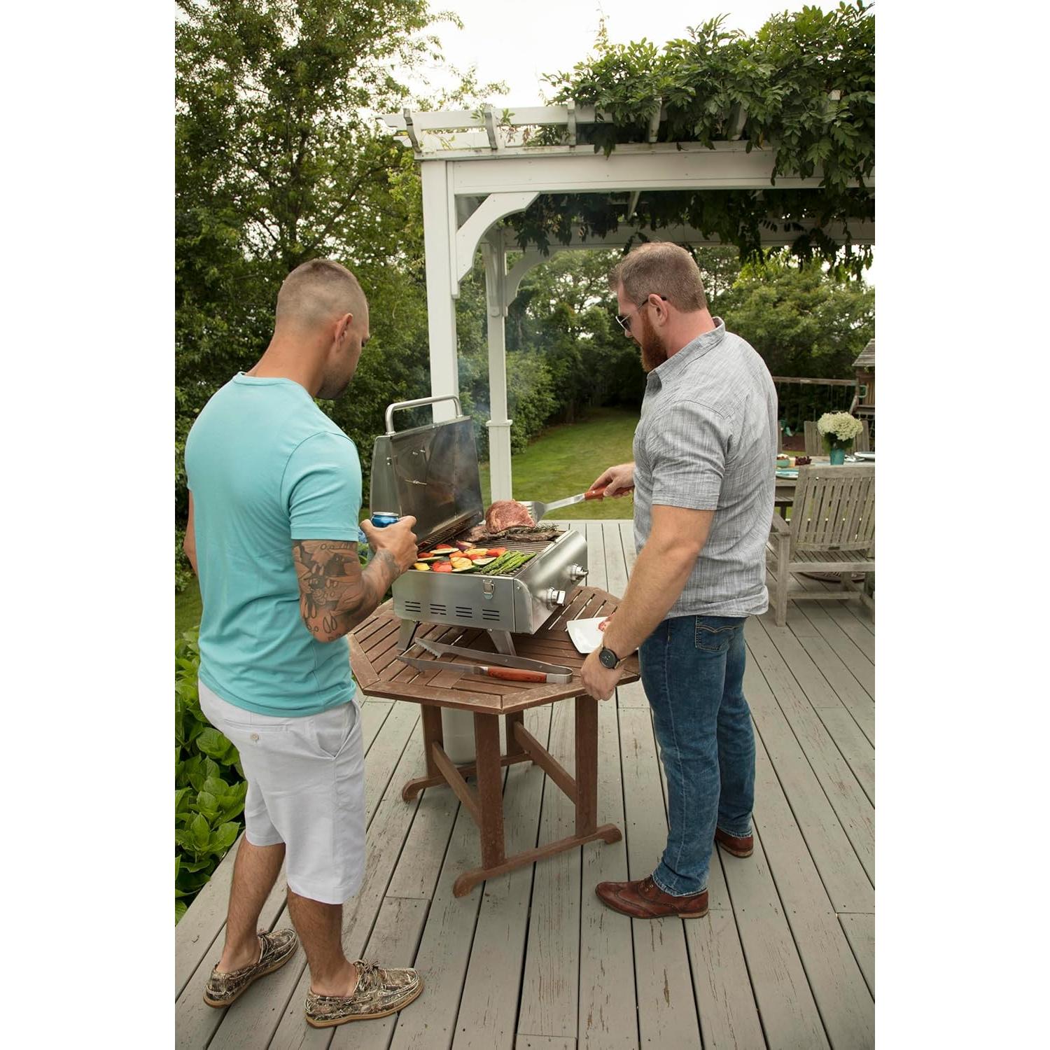 Juego de Parrilla Cuisinart 10 Piezas Acero Inoxidable BBQ