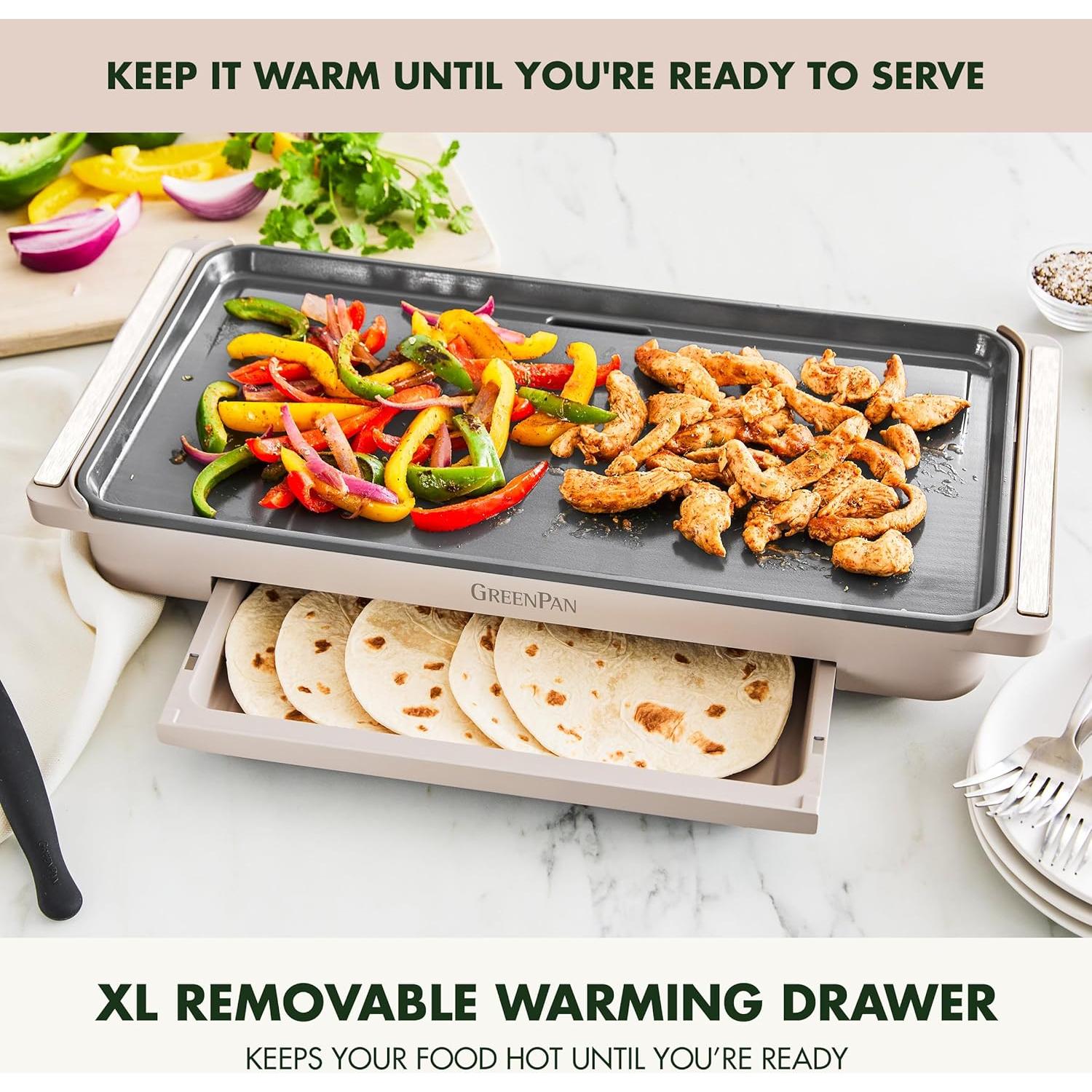 Plancha Eléctrica GreenPan 26.67x50.8 cm Antiadherente Cerámico