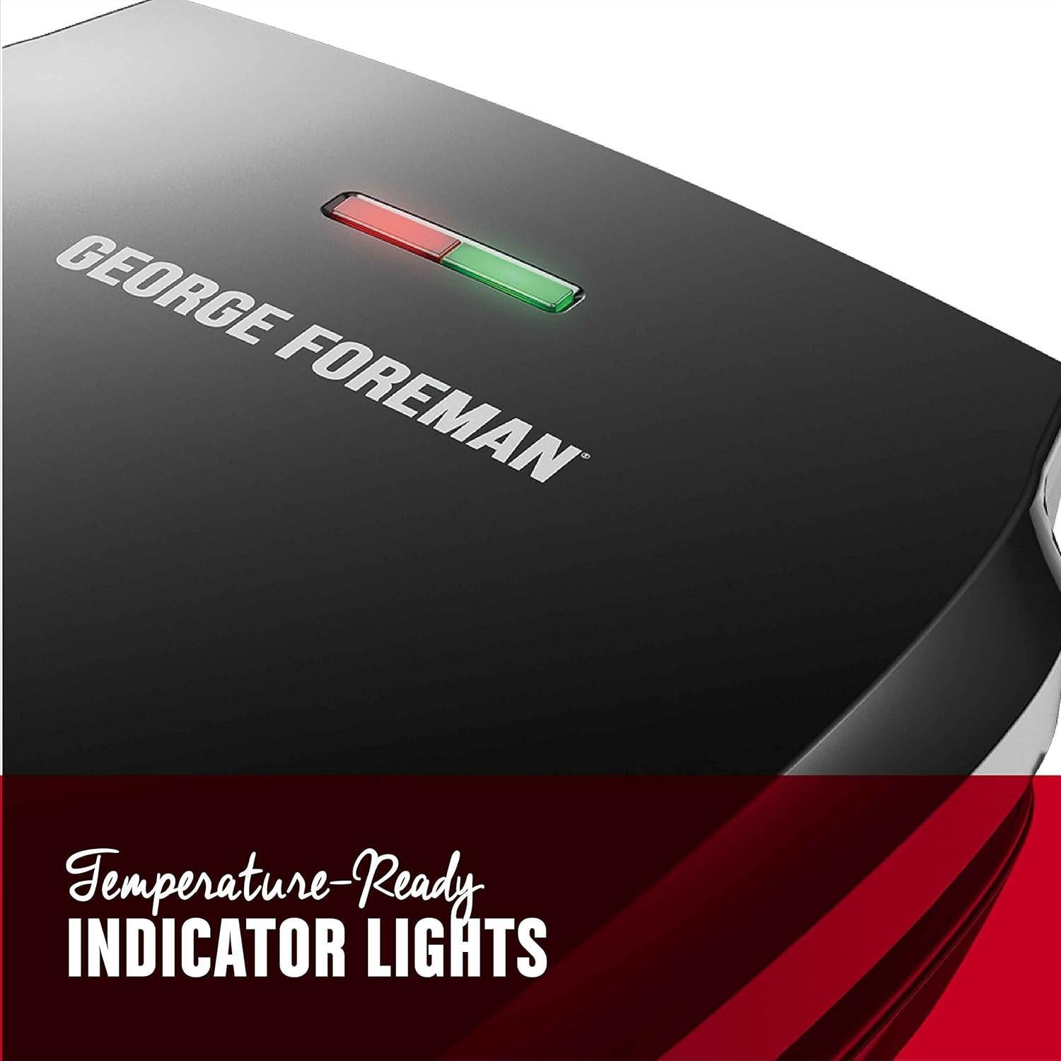 Parrilla Eléctrica George Foreman GR340FB 4 Porciones Negra