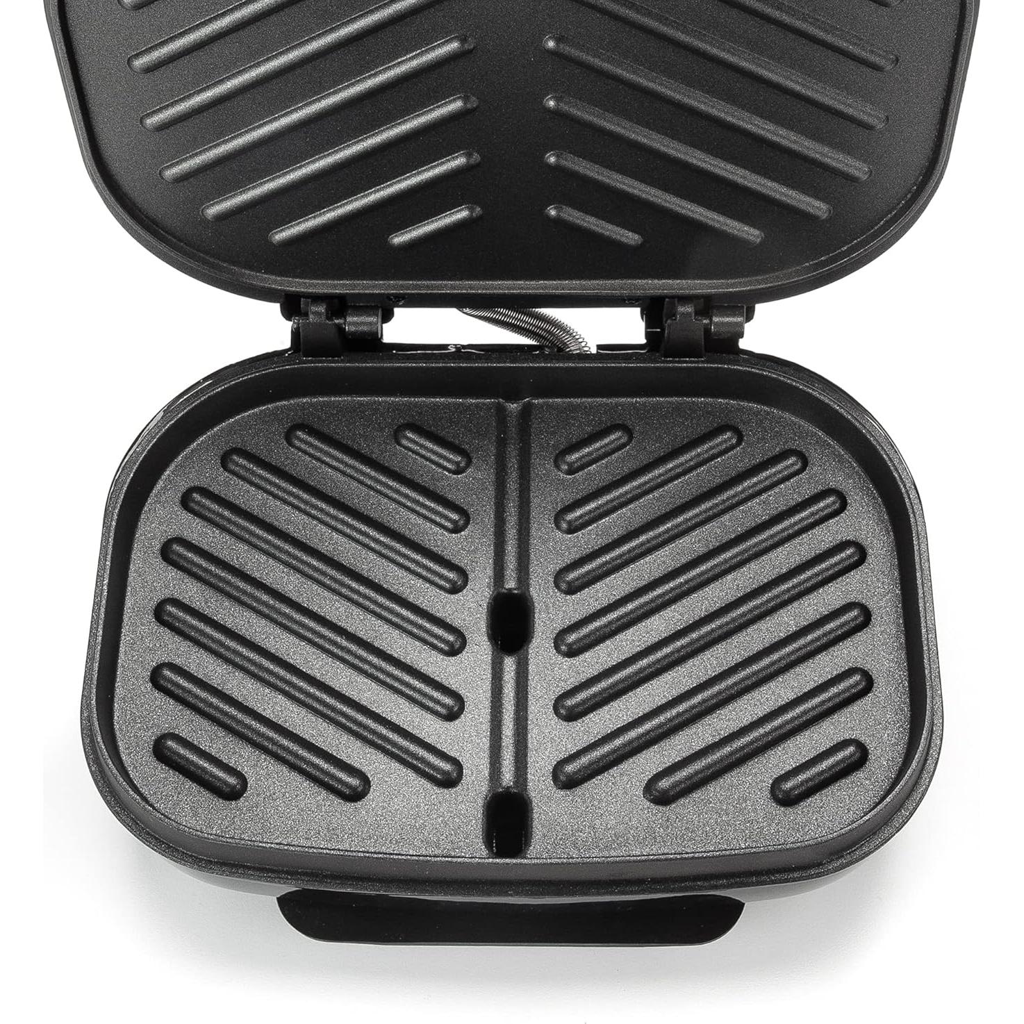 Parrilla Eléctrica Dominion D5201B para 2 Porciones, Antiadherente