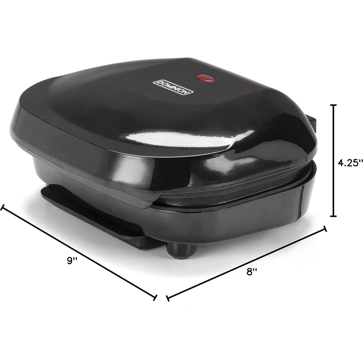 Parrilla Eléctrica Dominion D5201B para 2 Porciones, Antiadherente