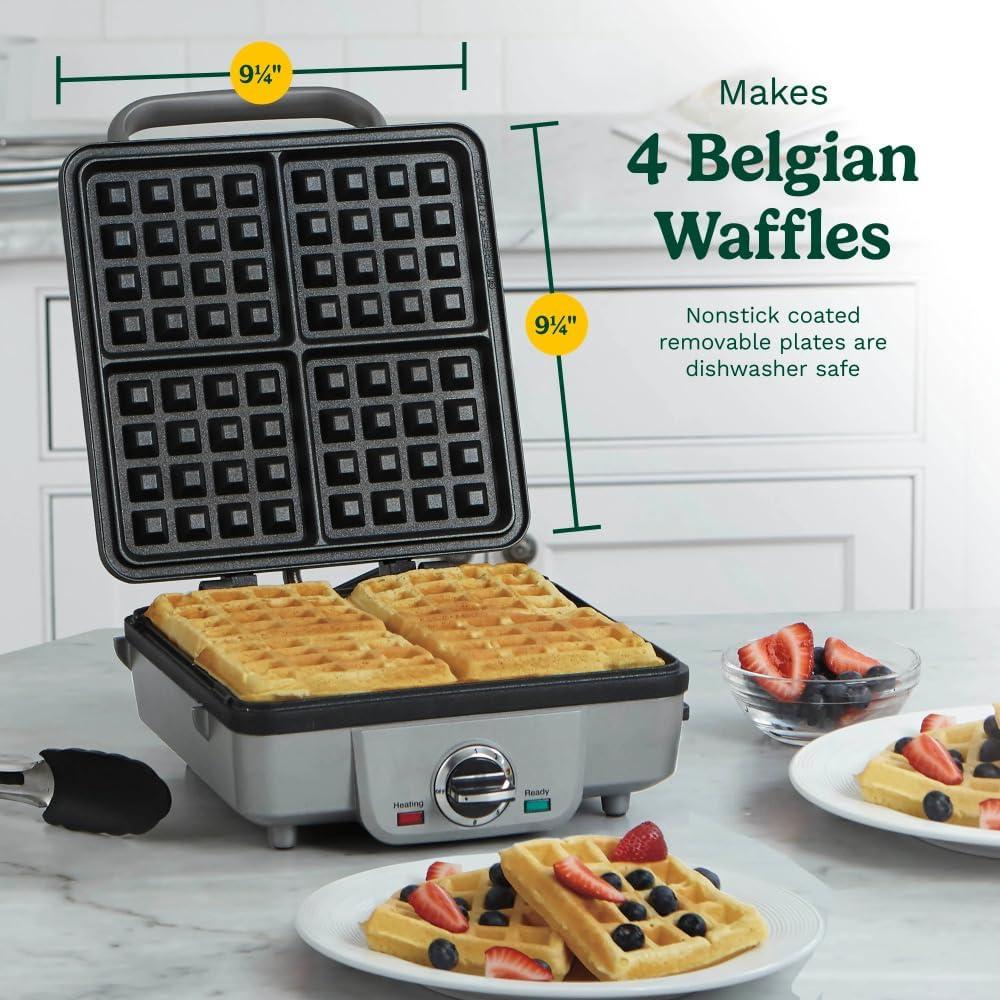 Máquina de Waffles Belgas Cuisinart WAF-300P1 Acero Inoxidable