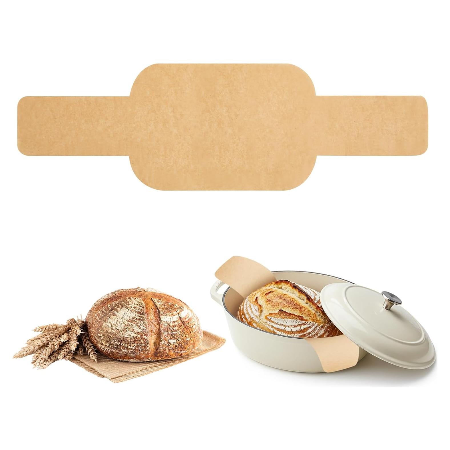 Papel de Horno Marspark 100 Pcs Ovalado con Mango Largo