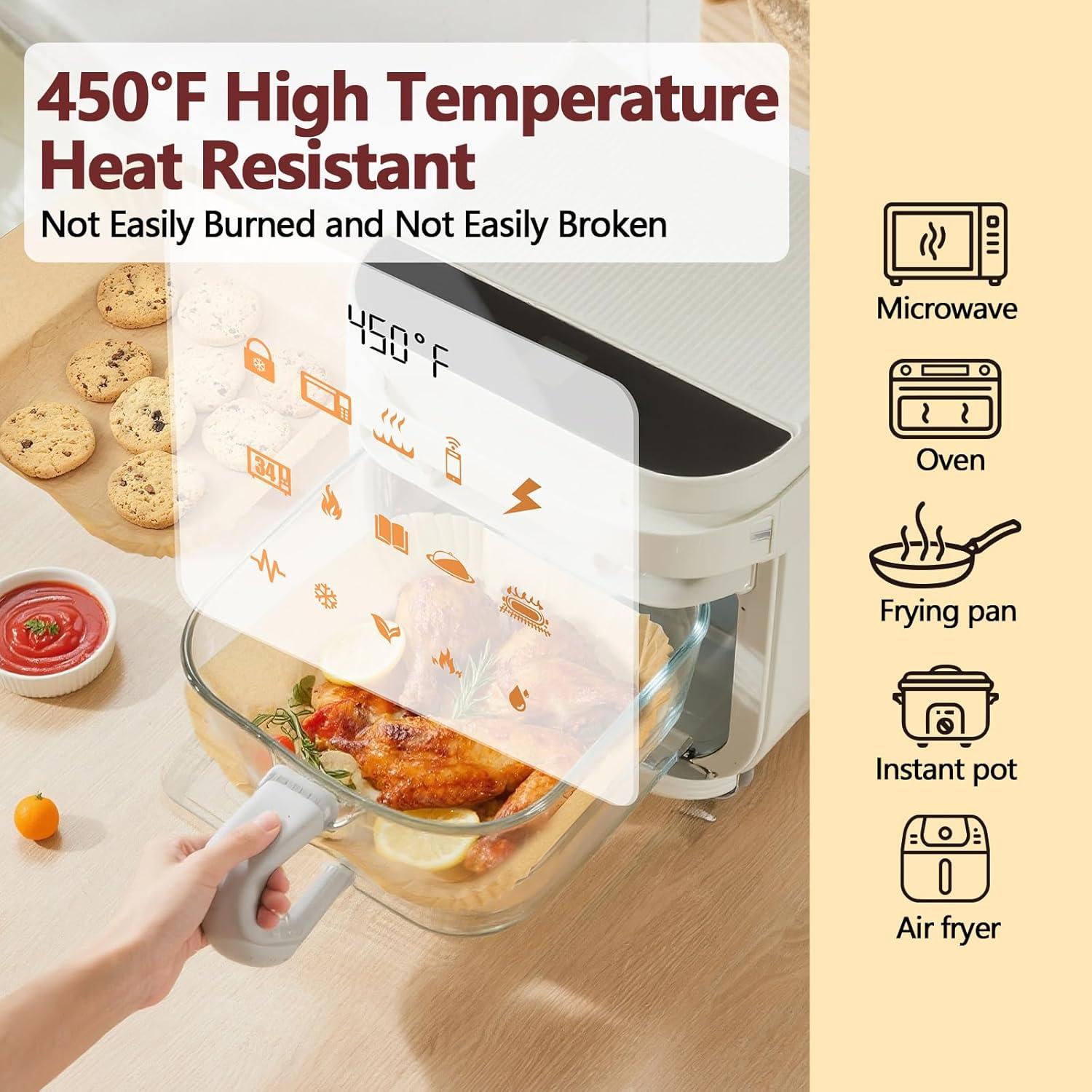 Forros desechables para freidora de aire EKACO 125PCS 20.32cm