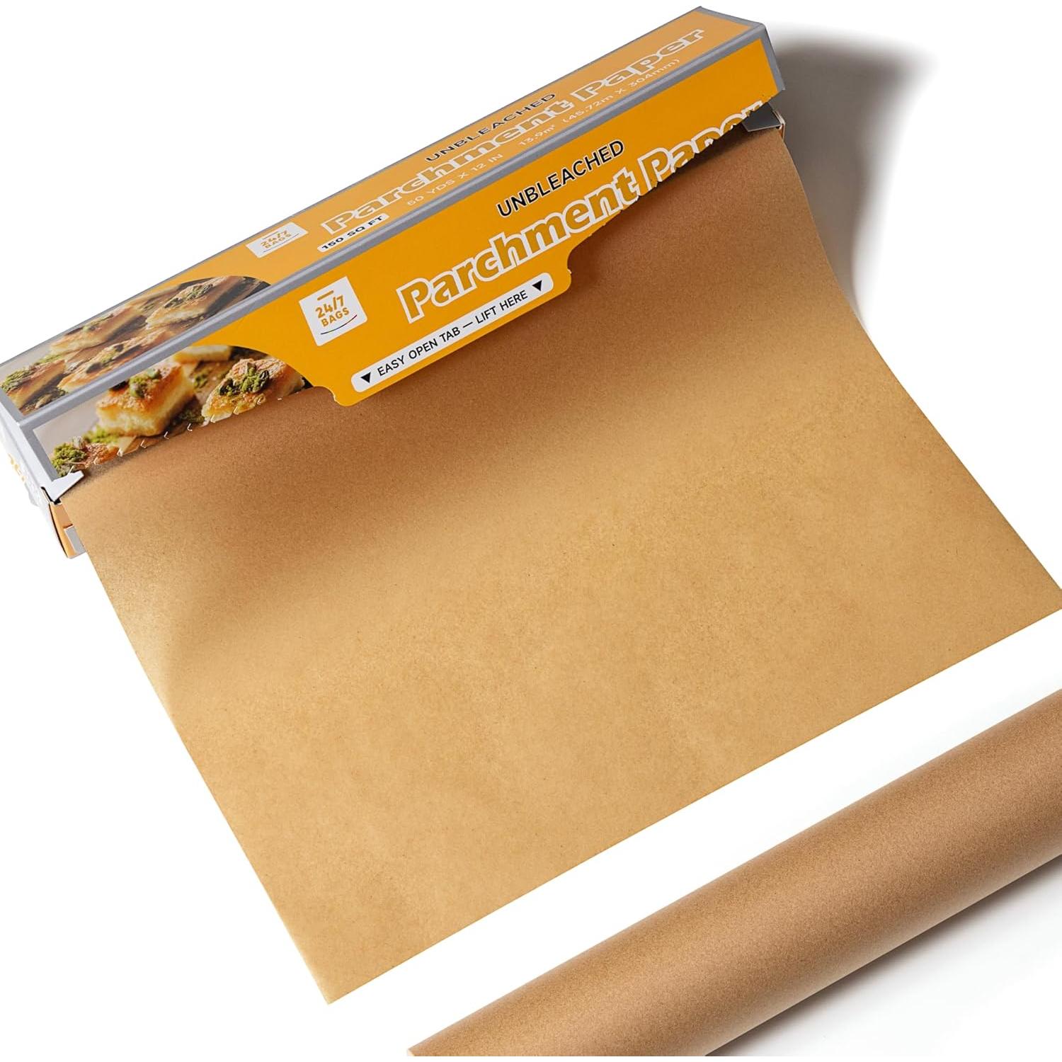 Papel Pergamino Antiadhesivo BOLSAS 24/7 300 ft² 12"