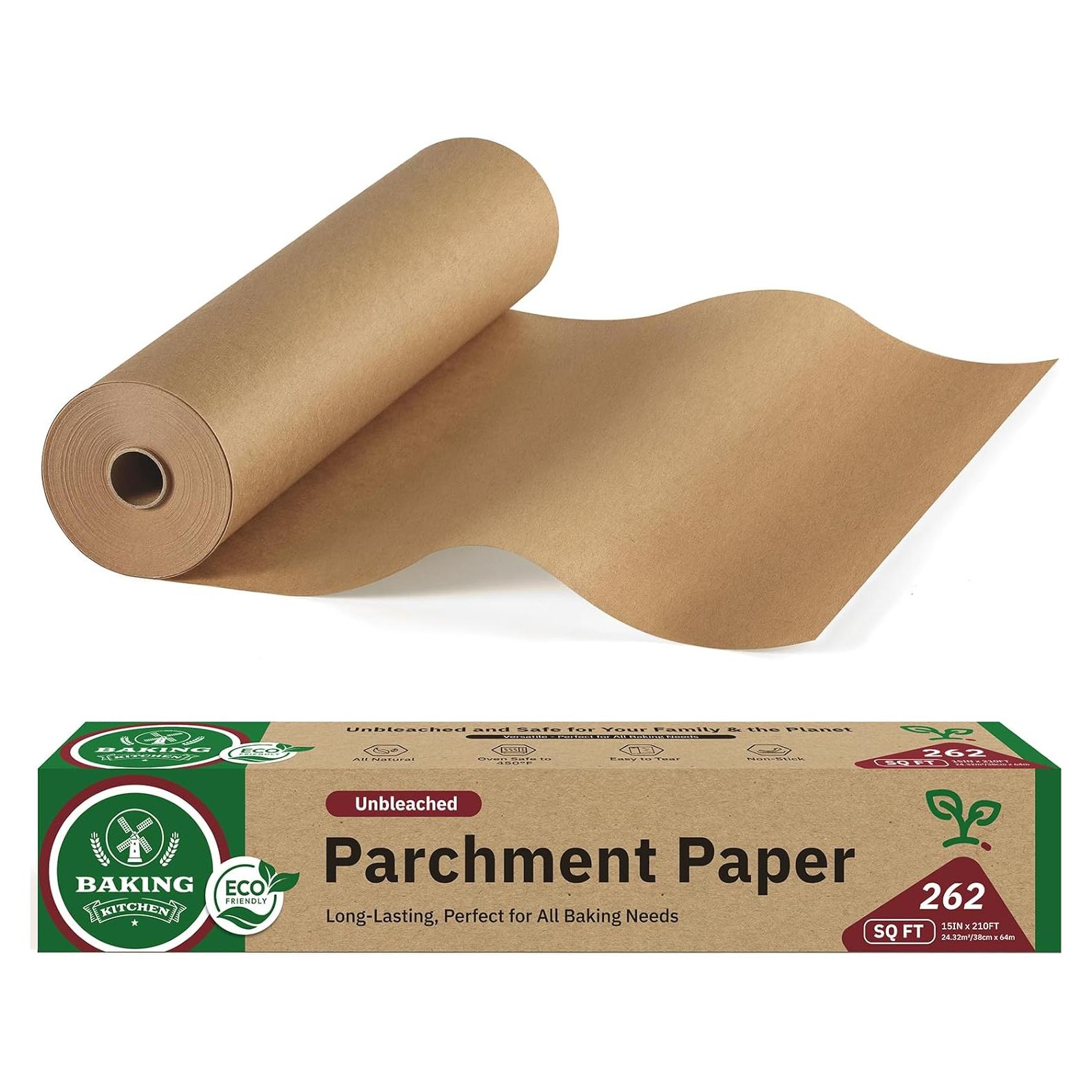 Papel de Parchment AOZITA 15x210ft Antiadherente 450°F