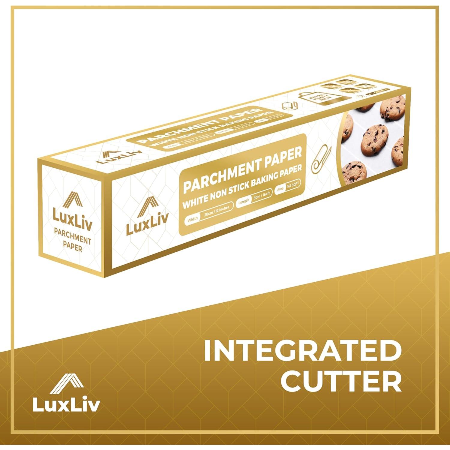 Rollo de Papel Pergamino LuxLiv 30 cm x 50 m Antiadherente