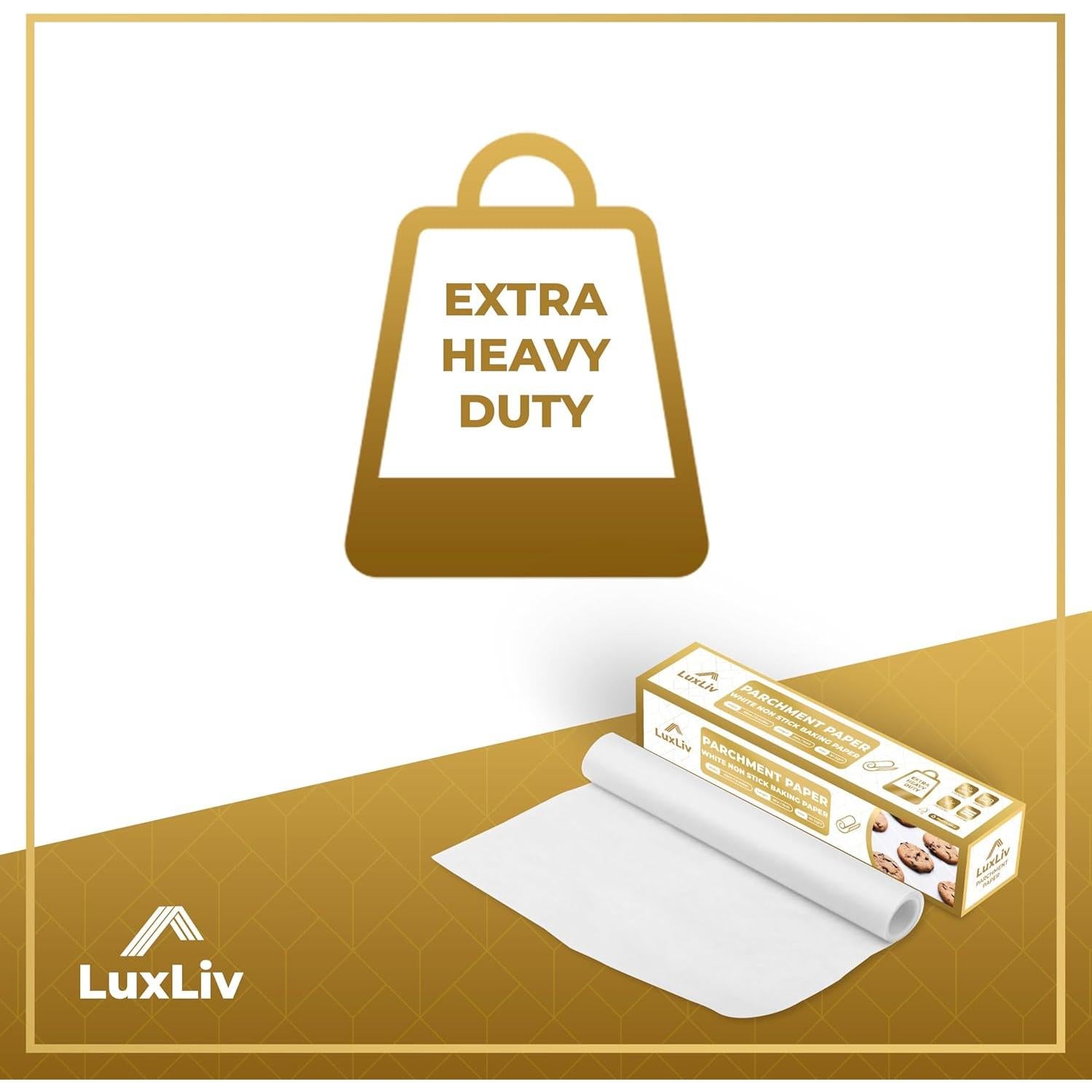 Rollo de Papel Pergamino LuxLiv 30 cm x 50 m Antiadherente