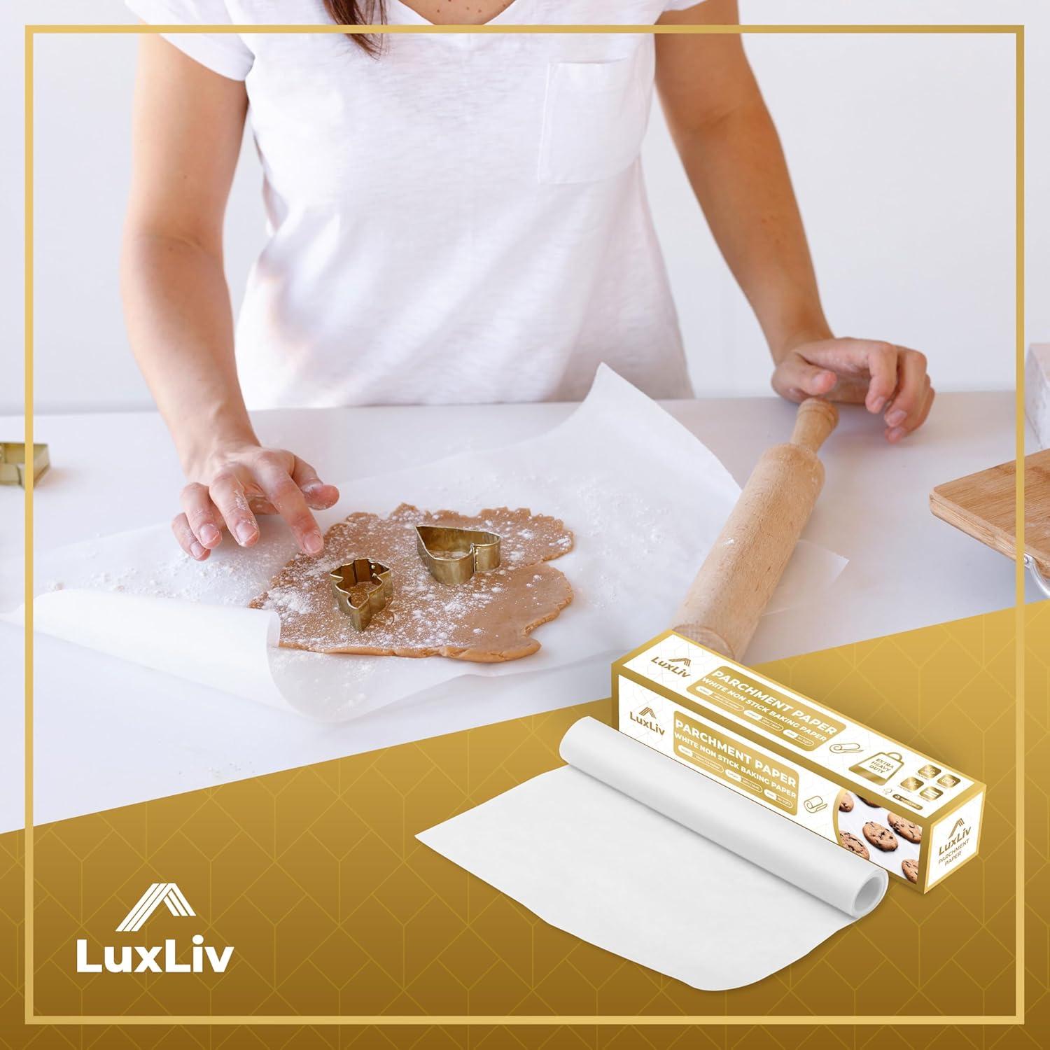 Rollo de Papel Pergamino LuxLiv 30 cm x 50 m Antiadherente