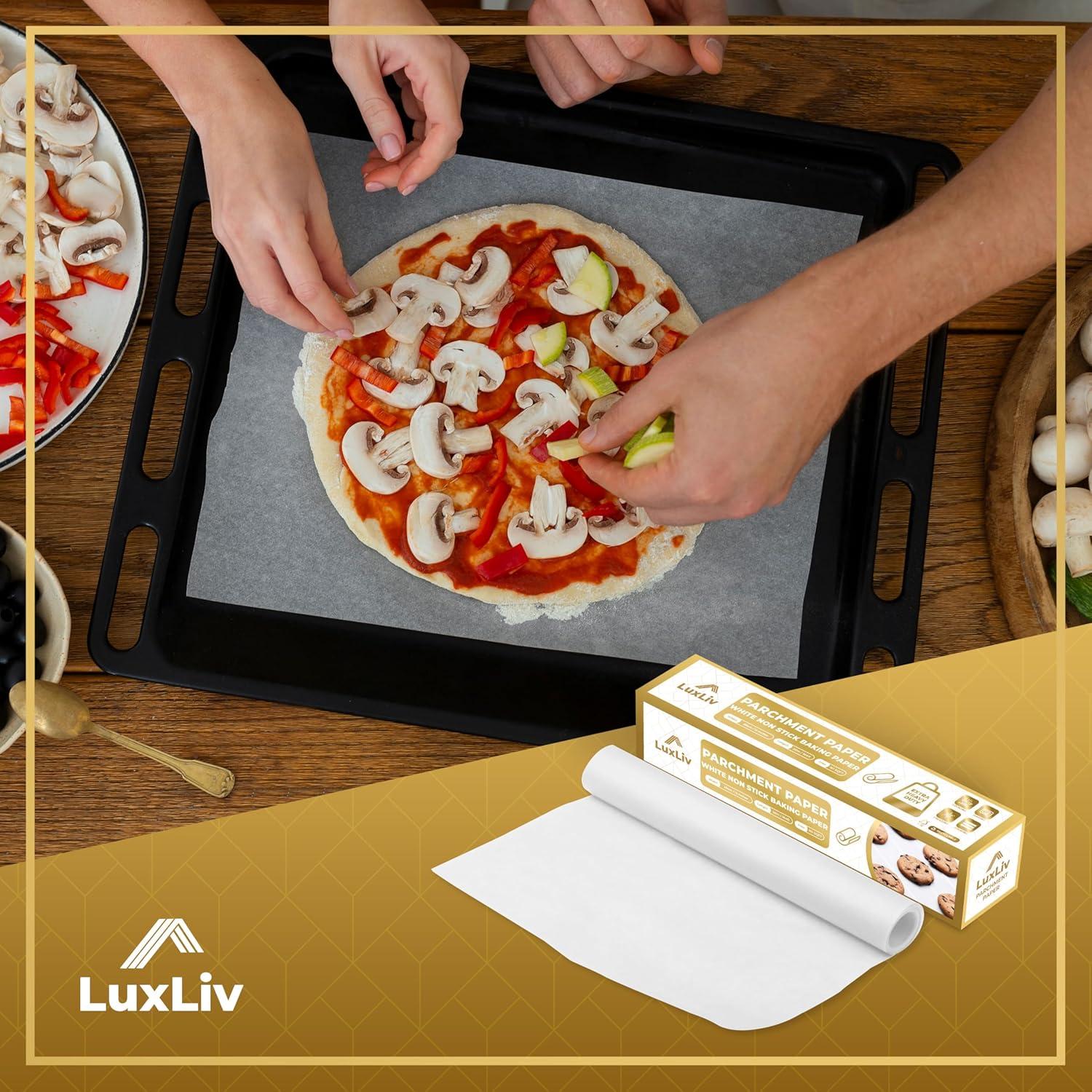 Rollo de Papel Pergamino LuxLiv 30 cm x 50 m Antiadherente