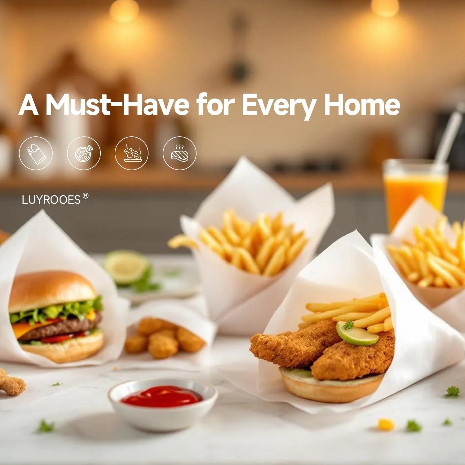 210 Hojas de Papel Pergamino LUYROOES 30.4x40.6 cm Anti-Adherente