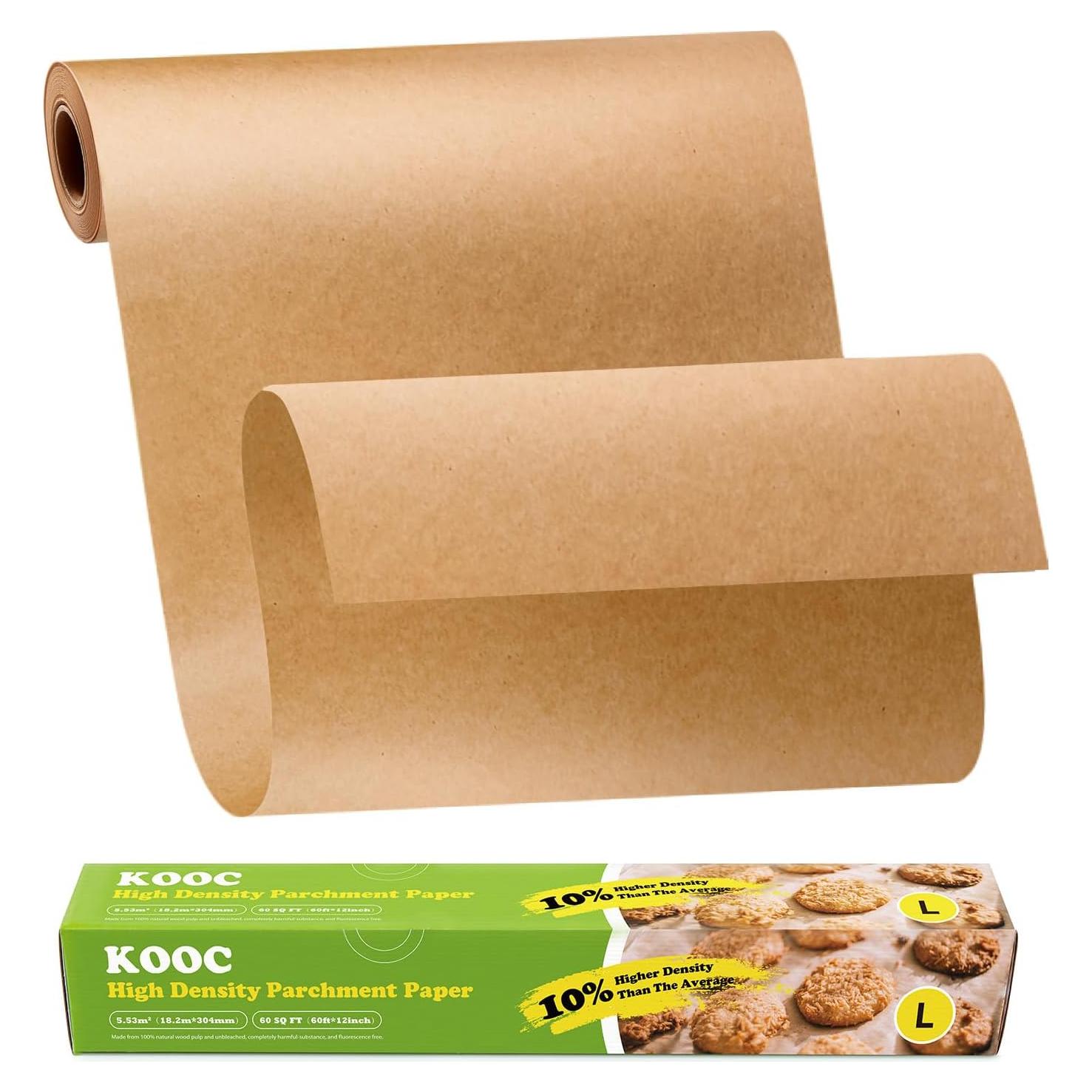 Rollo de Papel Pergamino KOOC 30.48 cm x 18.29 m Antiadherente