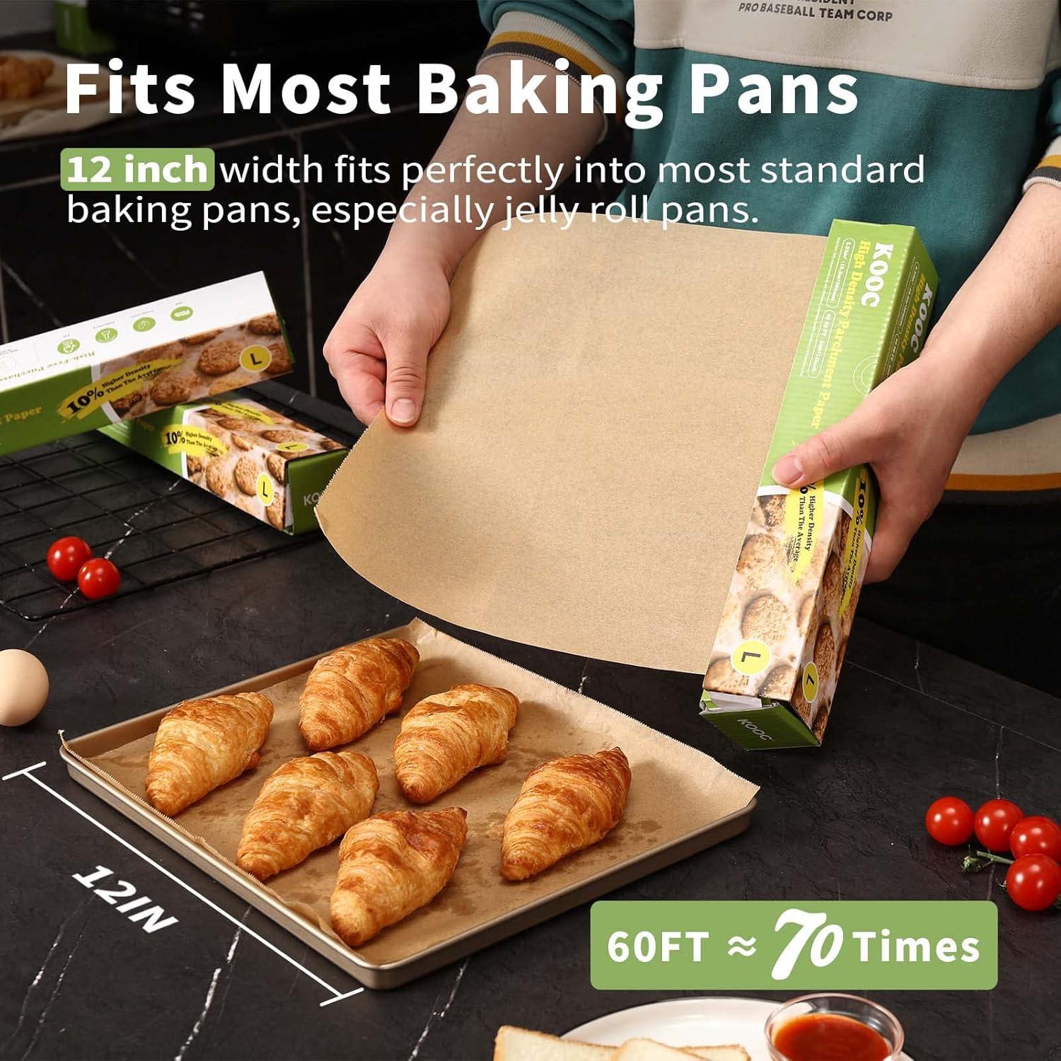 Rollo de Papel Pergamino KOOC 30.48 cm x 18.29 m Antiadherente