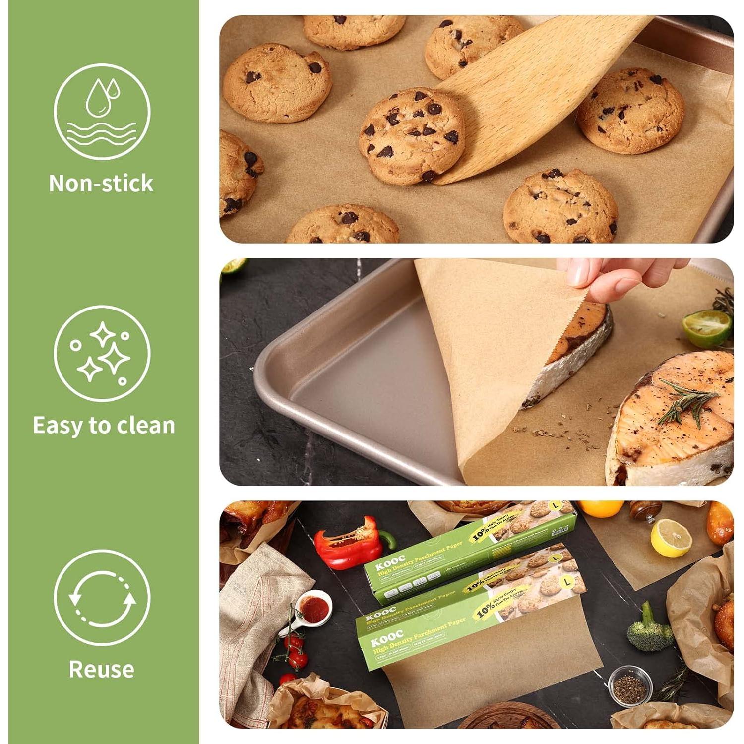 Rollo de Papel Pergamino KOOC 30.48 cm x 18.29 m Antiadherente