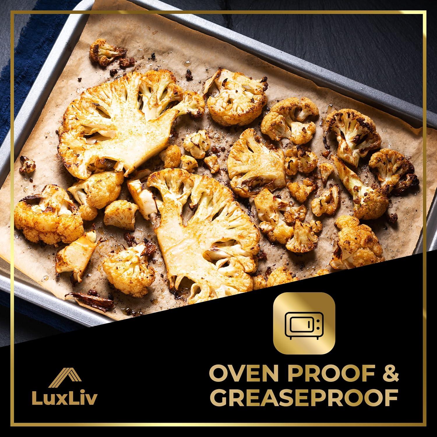 Papel Pergamino LuxLiv 30cm x 50m Antiadherente Marrón