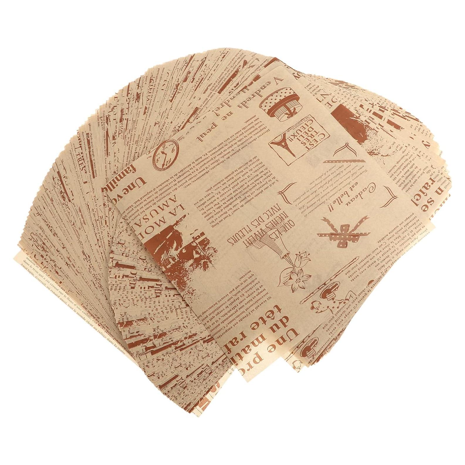 200 Hojas de Papel Pergamino Healifty 22x22cm Antiadherente