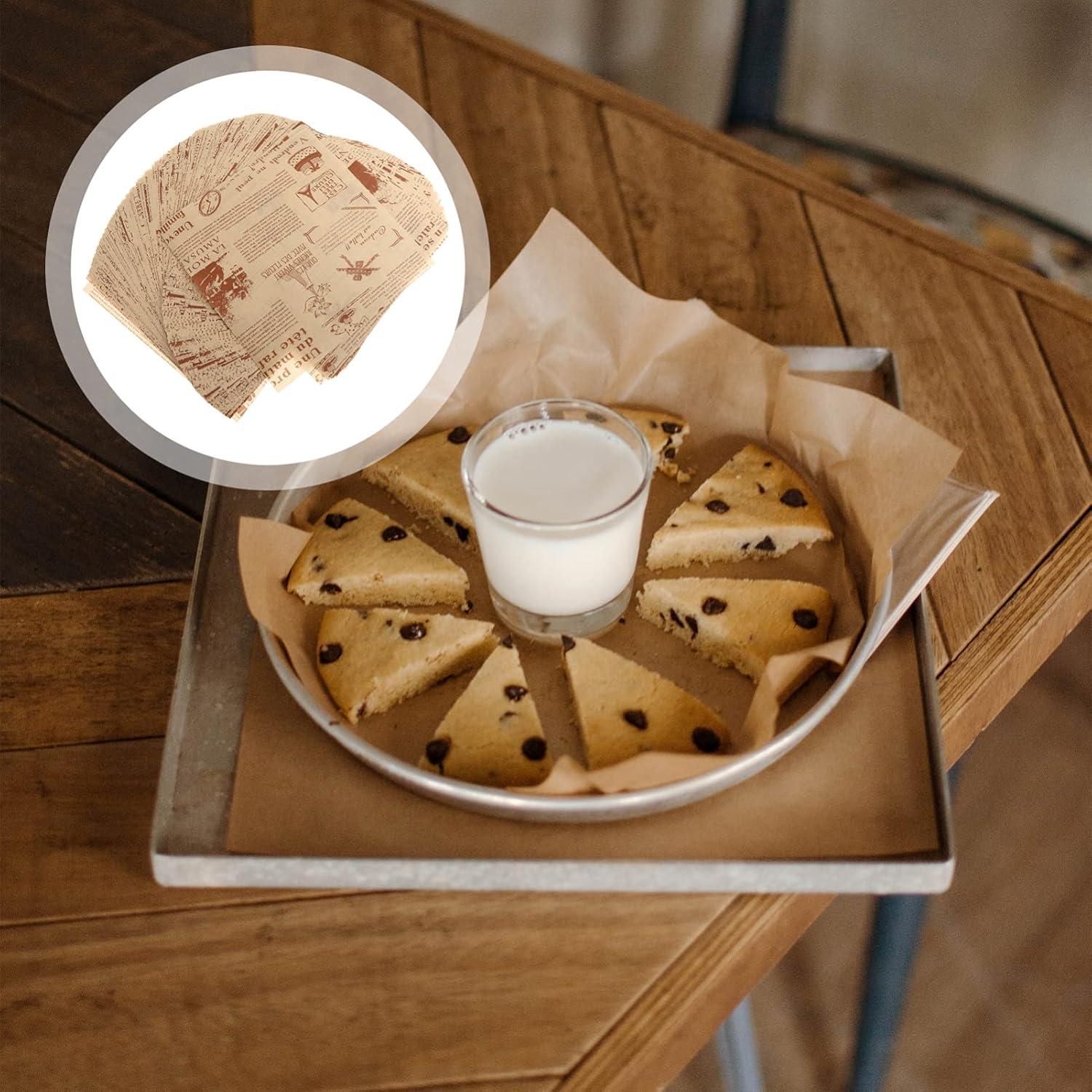 200 Hojas de Papel Pergamino Healifty 22x22cm Antiadherente