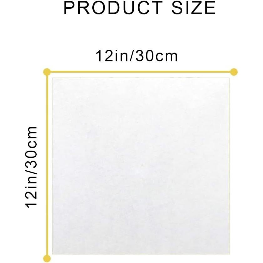 50 Hojas de Papel Pergamino 30.48x30.48 cm Yuyouqu para Hornear