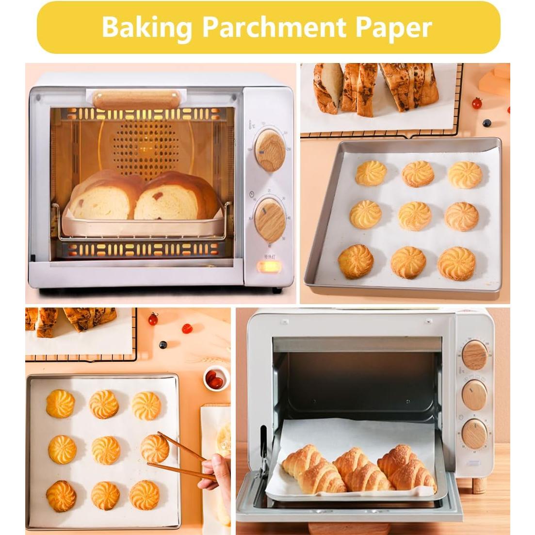 50 Hojas de Papel Pergamino 30.48x30.48 cm Yuyouqu para Hornear