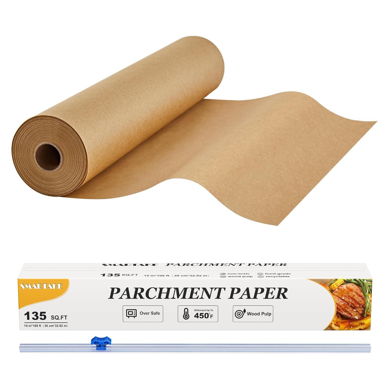 Rollo de Papel Pergamino SMARTAKE 38 cm x 33 m Antiadherente