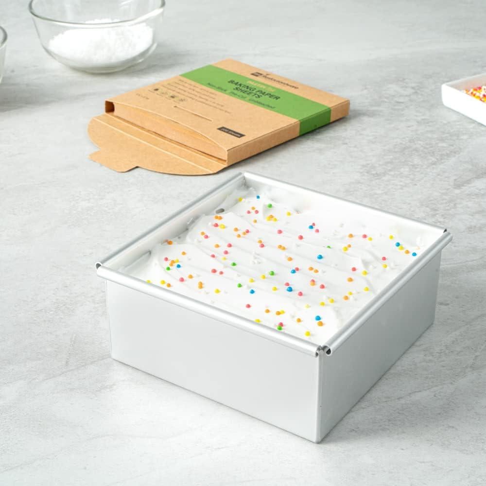 Hojas de papel pergamino Restaurantware 5x5" 200 unidades sin blanquear