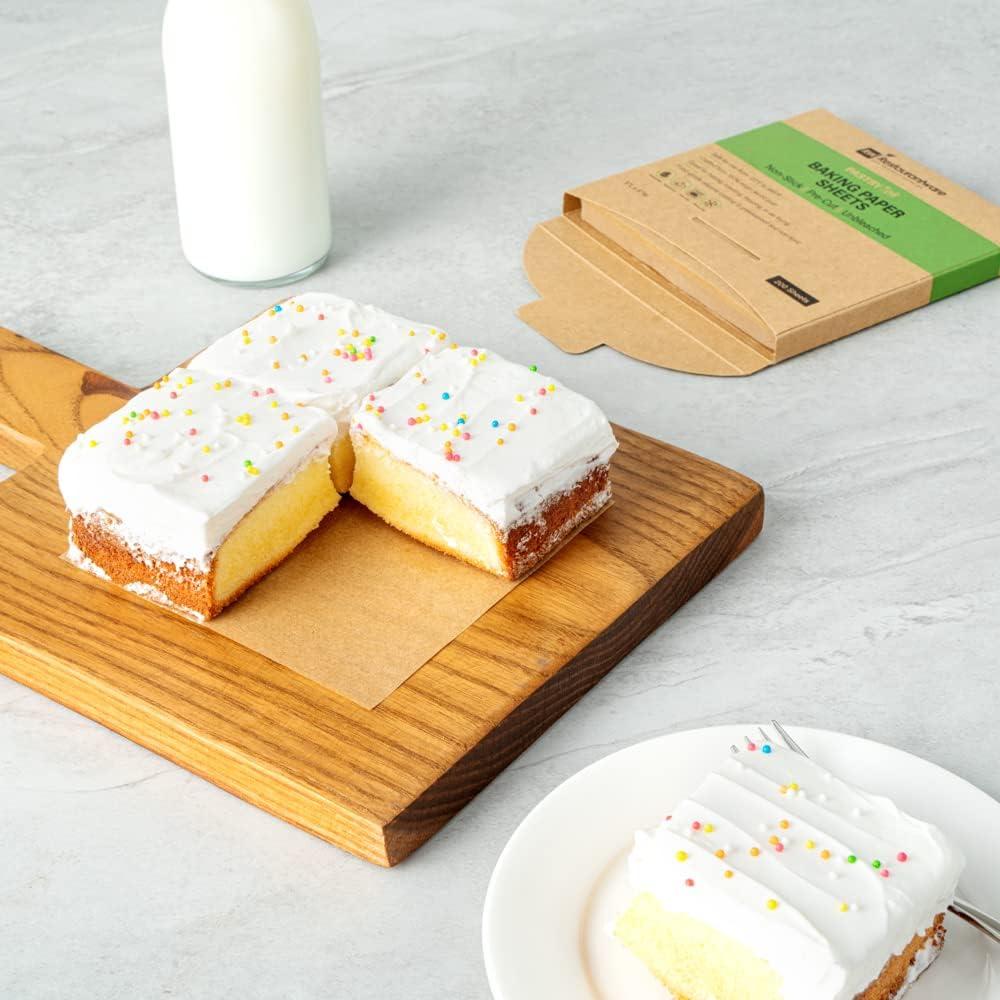 Hojas de papel pergamino Restaurantware 5x5" 200 unidades sin blanquear