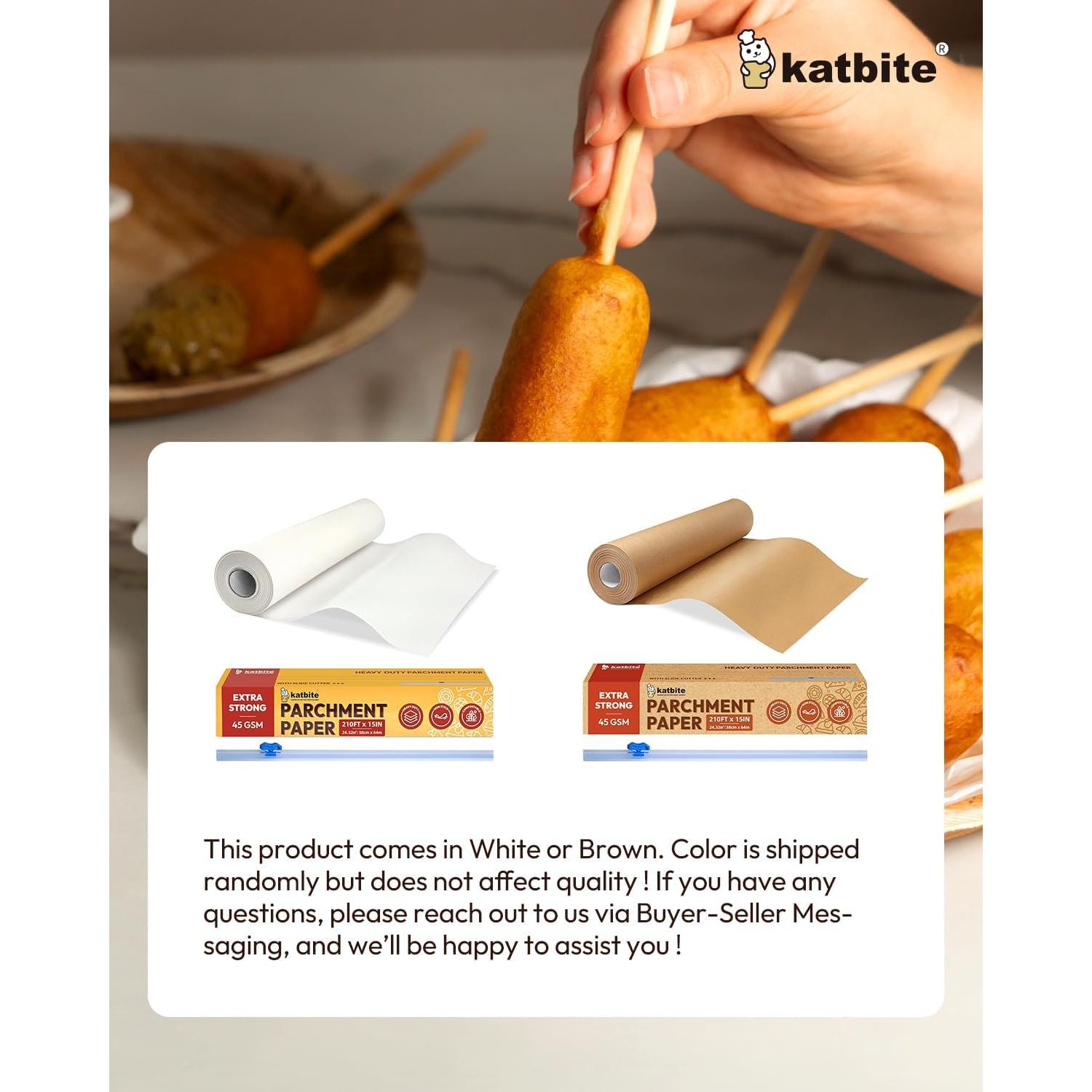 Papel Pergamino Resistente Katbite 38 cm x 64 m Antiadherente