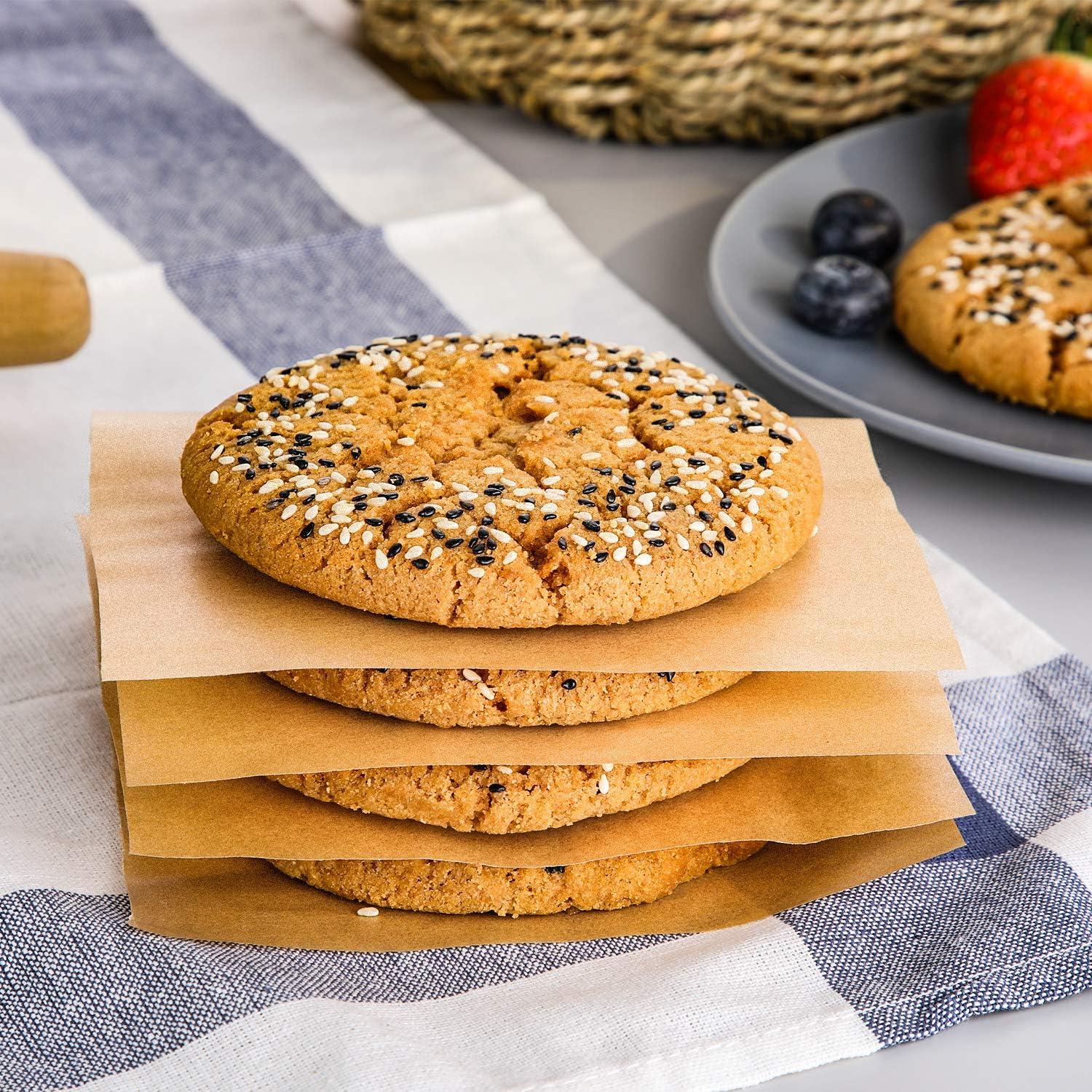 Hiware 200 Hojas de Papel Pergamino Sin Blanquear 15x15 cm