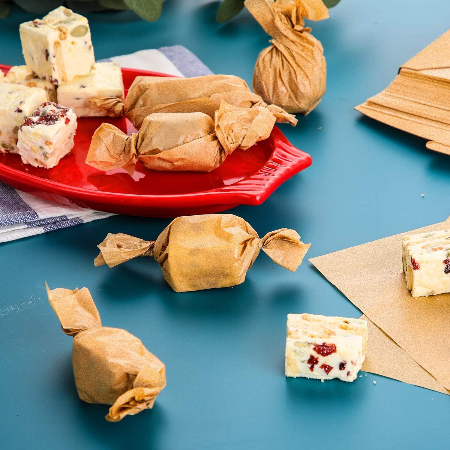 Hiware 200 Hojas de Papel Pergamino Sin Blanquear 15x15 cm