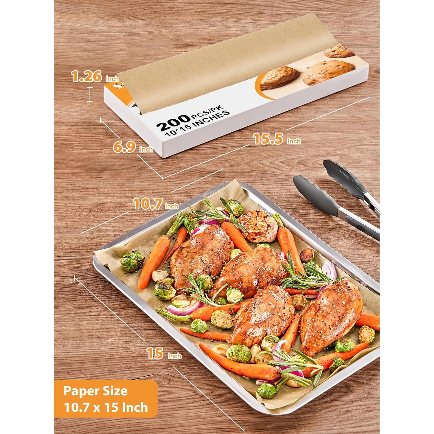 Papel Pergamino Pre-Cortado SMARTAKE 200 Hojas 27x38 cm