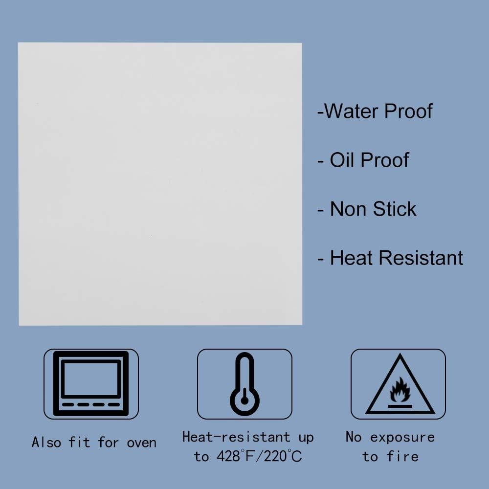 Cuadrados de Papel Pergamino BY KITCHEN 10x10 cm Set 300 Hojas