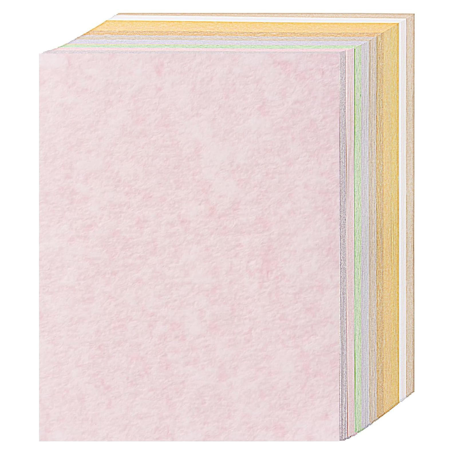 Papel Pergamino 65lb PENPRIS Tamaño Carta 70 Hojas 10 Colores
