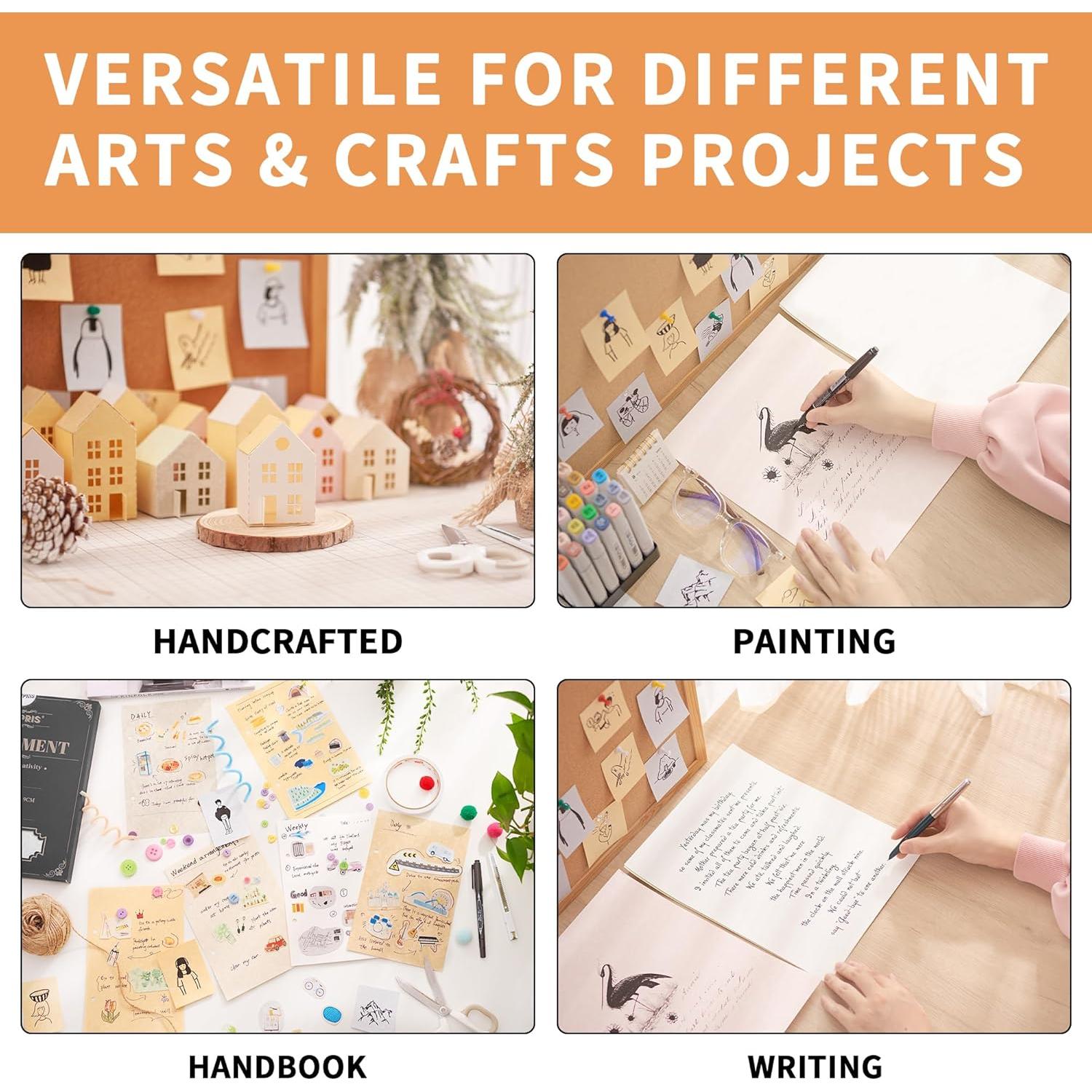 Papel Pergamino 65lb PENPRIS Tamaño Carta 70 Hojas 10 Colores