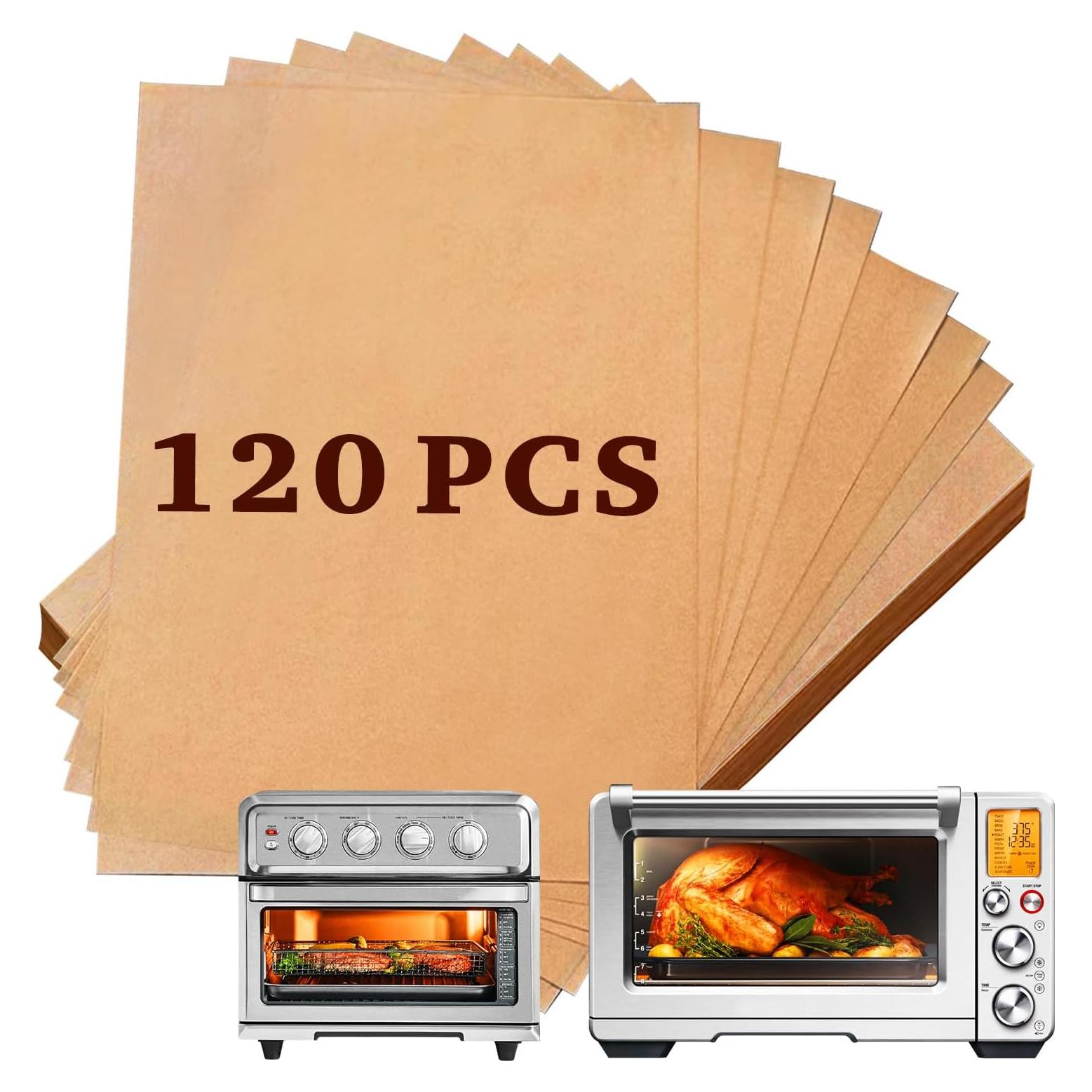 120 Hojas Papel Pergamino KAWENDE 22.86x33.02 cm para Freidora