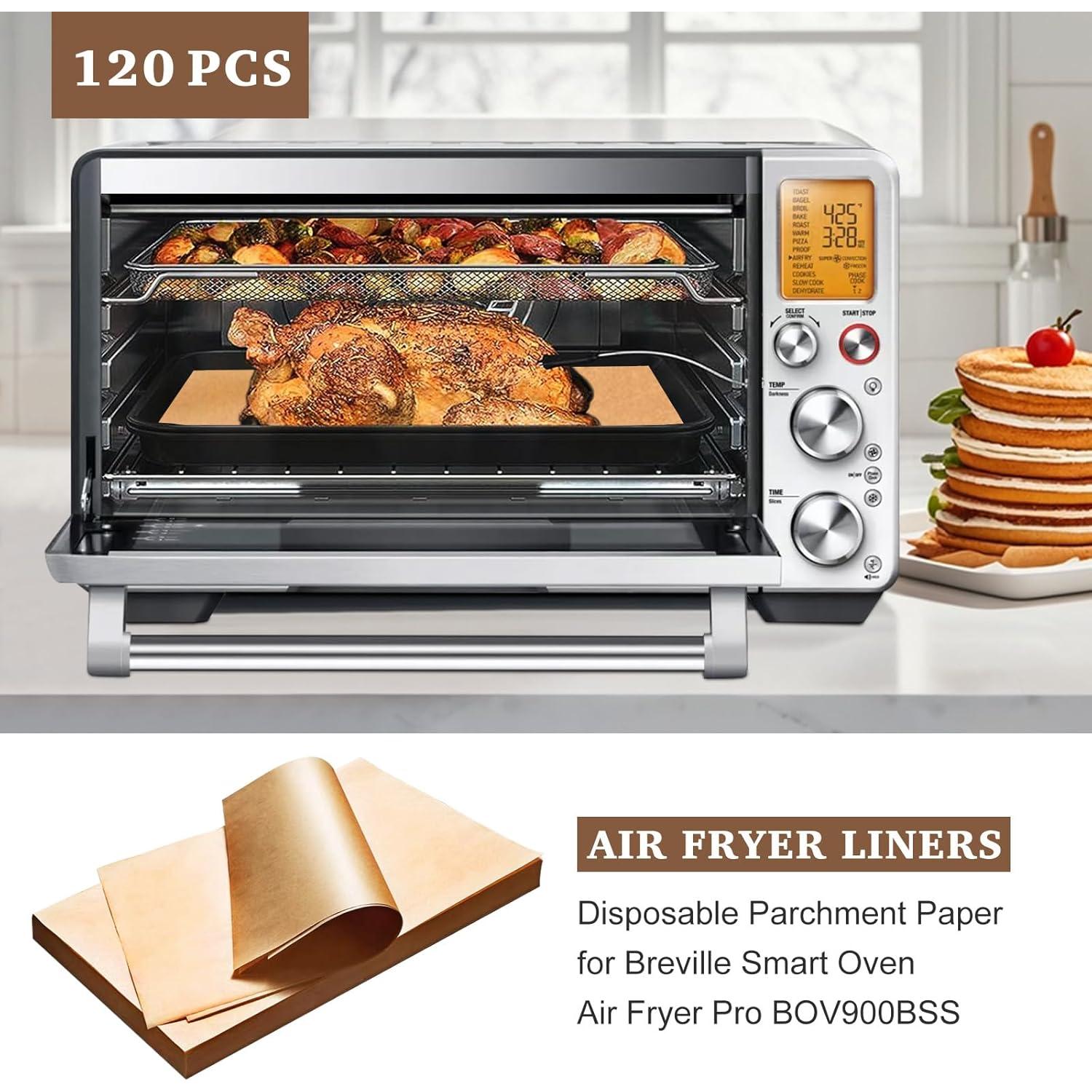 120 Hojas Papel Pergamino KAWENDE 22.86x33.02 cm para Freidora