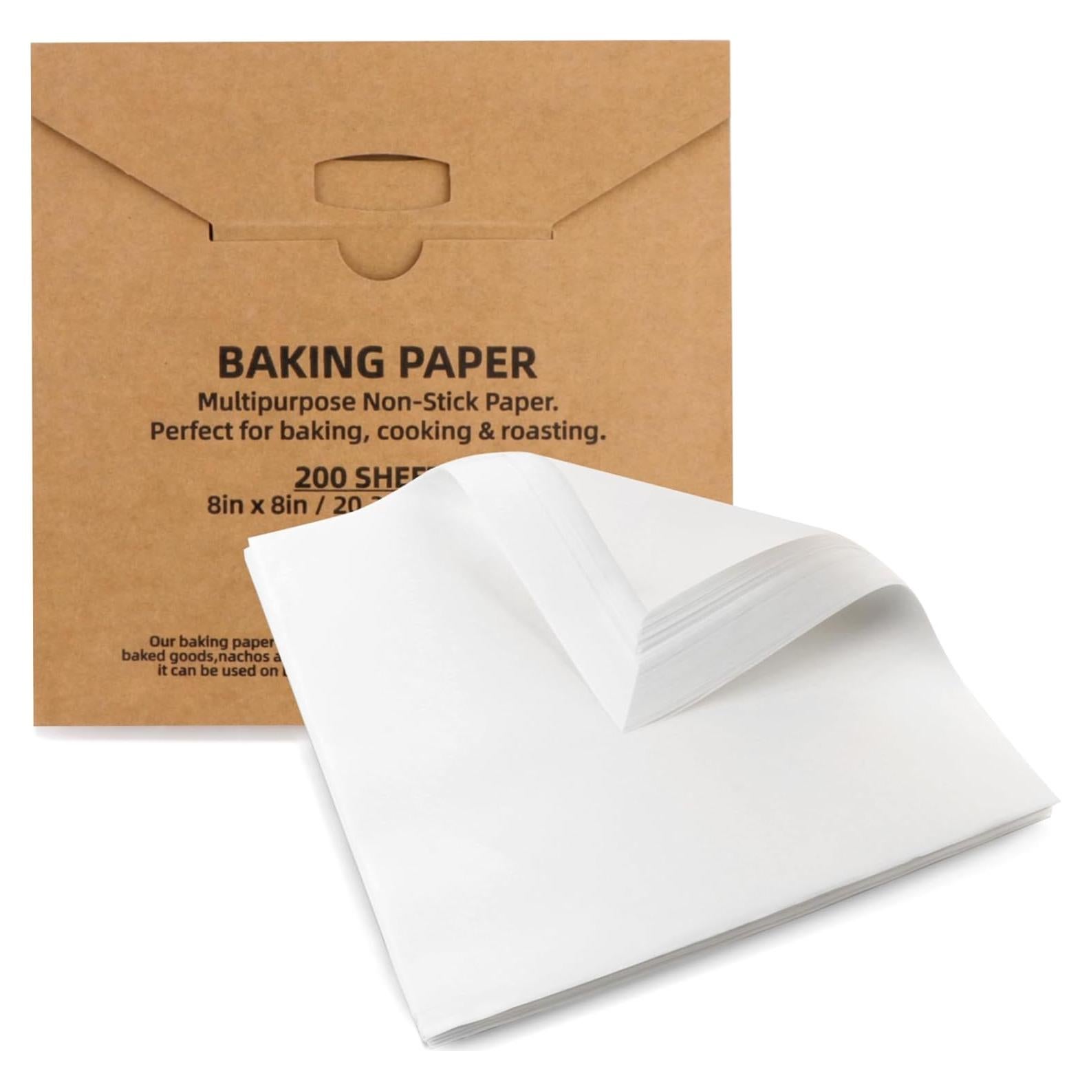 200 Hojas de Papel Pergamino Tikxlafe 20x20cm Anti-adherente