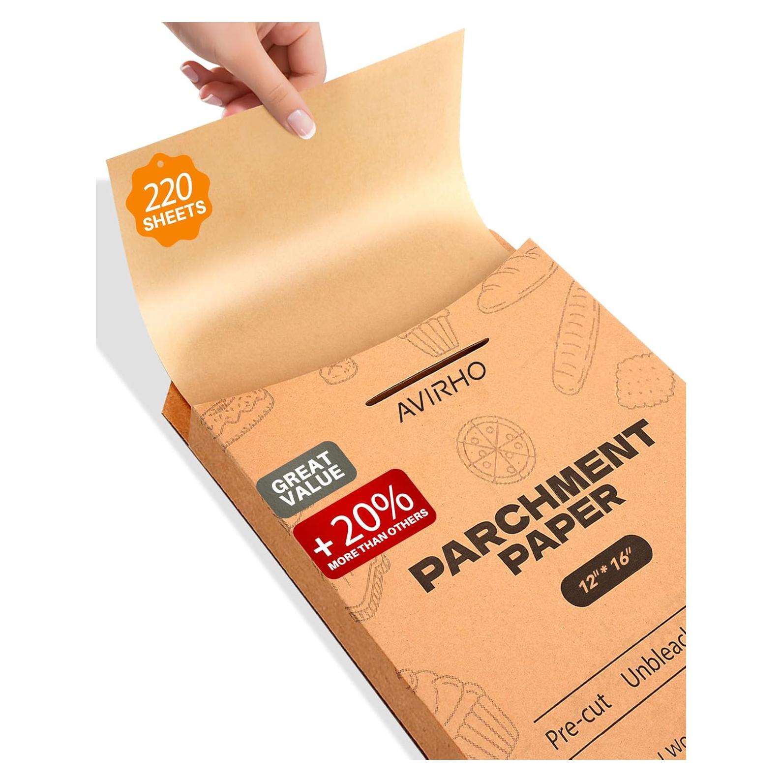 220 Hojas de Papel Pergamino Pre-cortadas Avirho 30.48x40.64cm