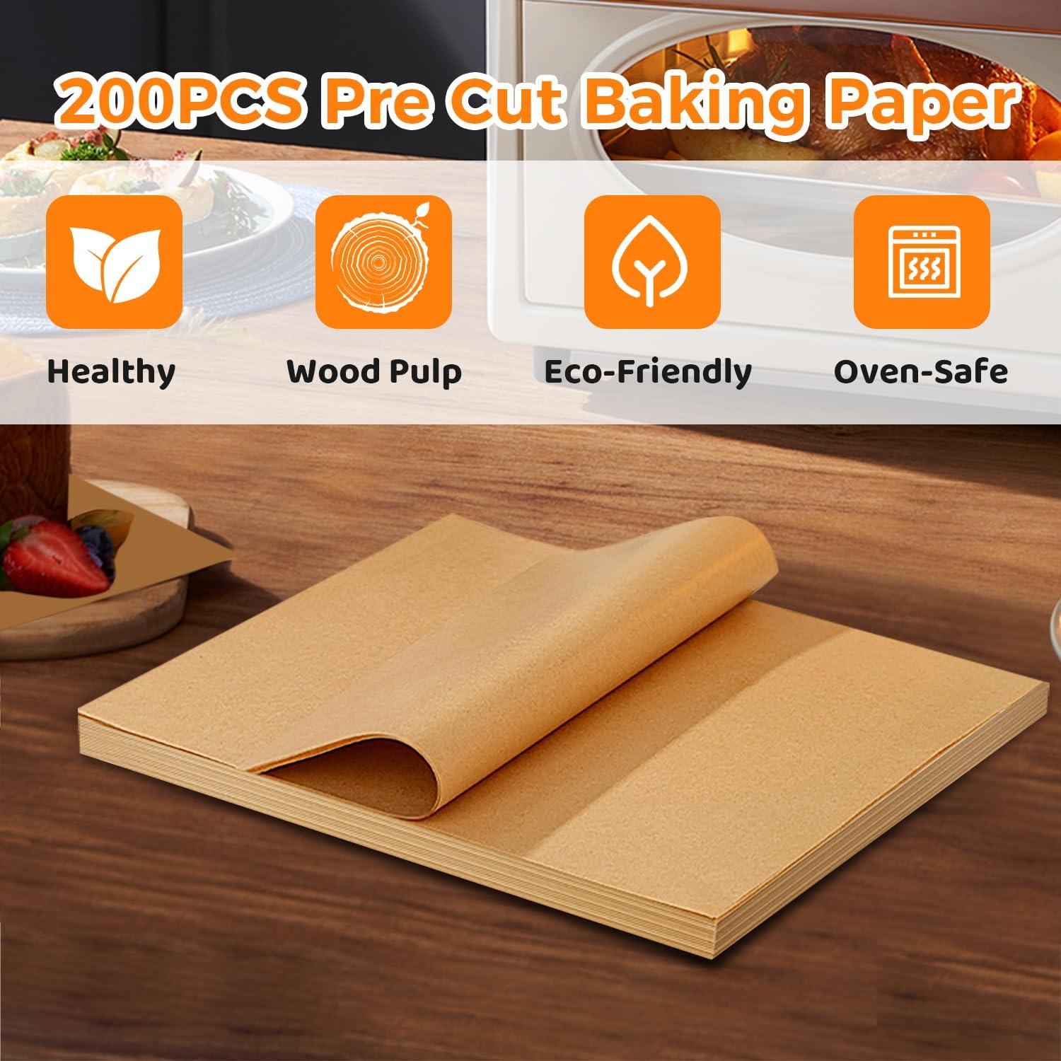 200 Hojas de Papel Pergamino KMLYDGS 30.48x40.64 cm Antiadherente