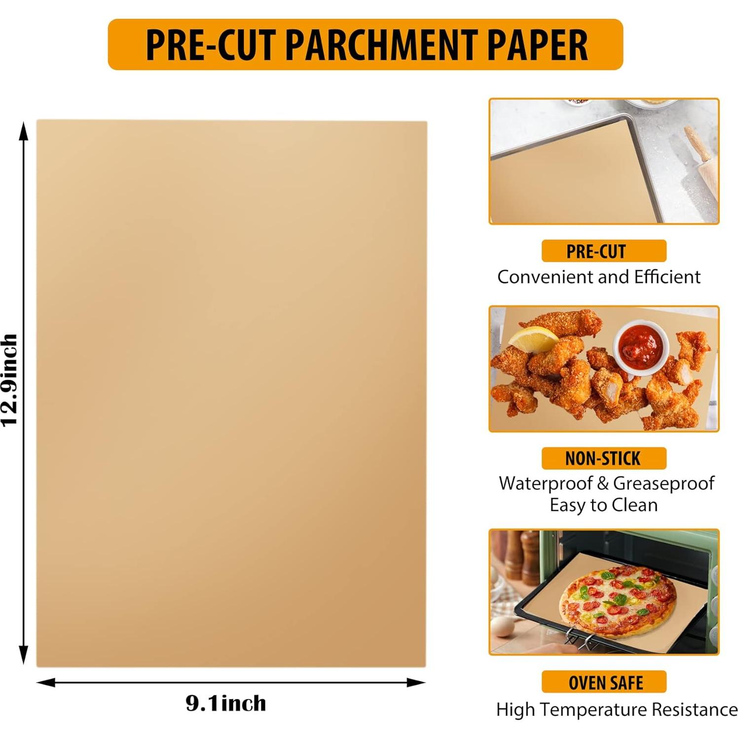 200 Hojas de Papel Pergamino Pre-cortado 23x33cm HOFHTD