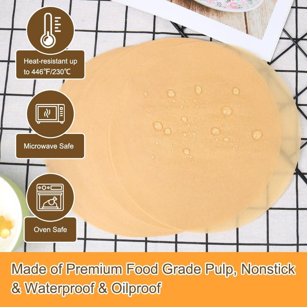 Papel Pergamino Redondo 30.48 cm BYKITCHEN - 100 Hojas Antiadherente