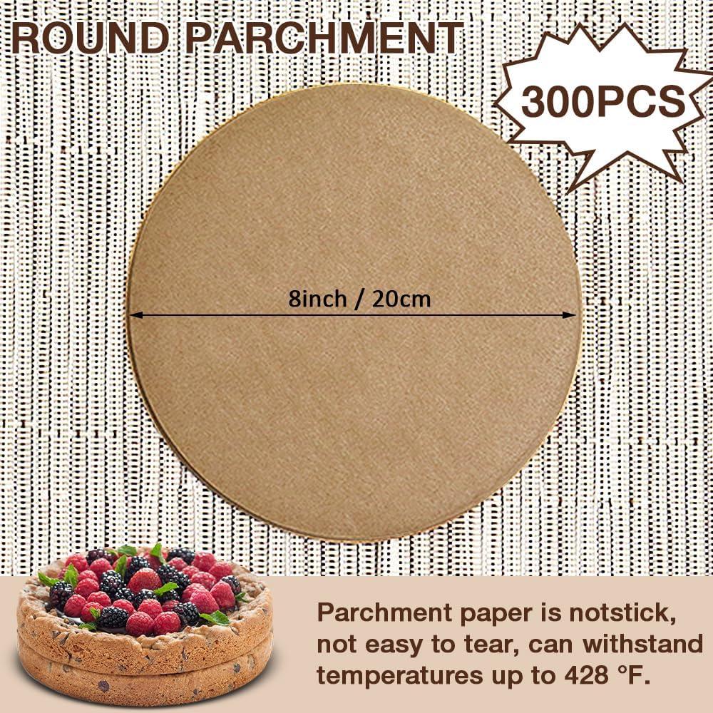300 Hojas Papel Pergamino Redondo 20 cm Pharamat para Hornear