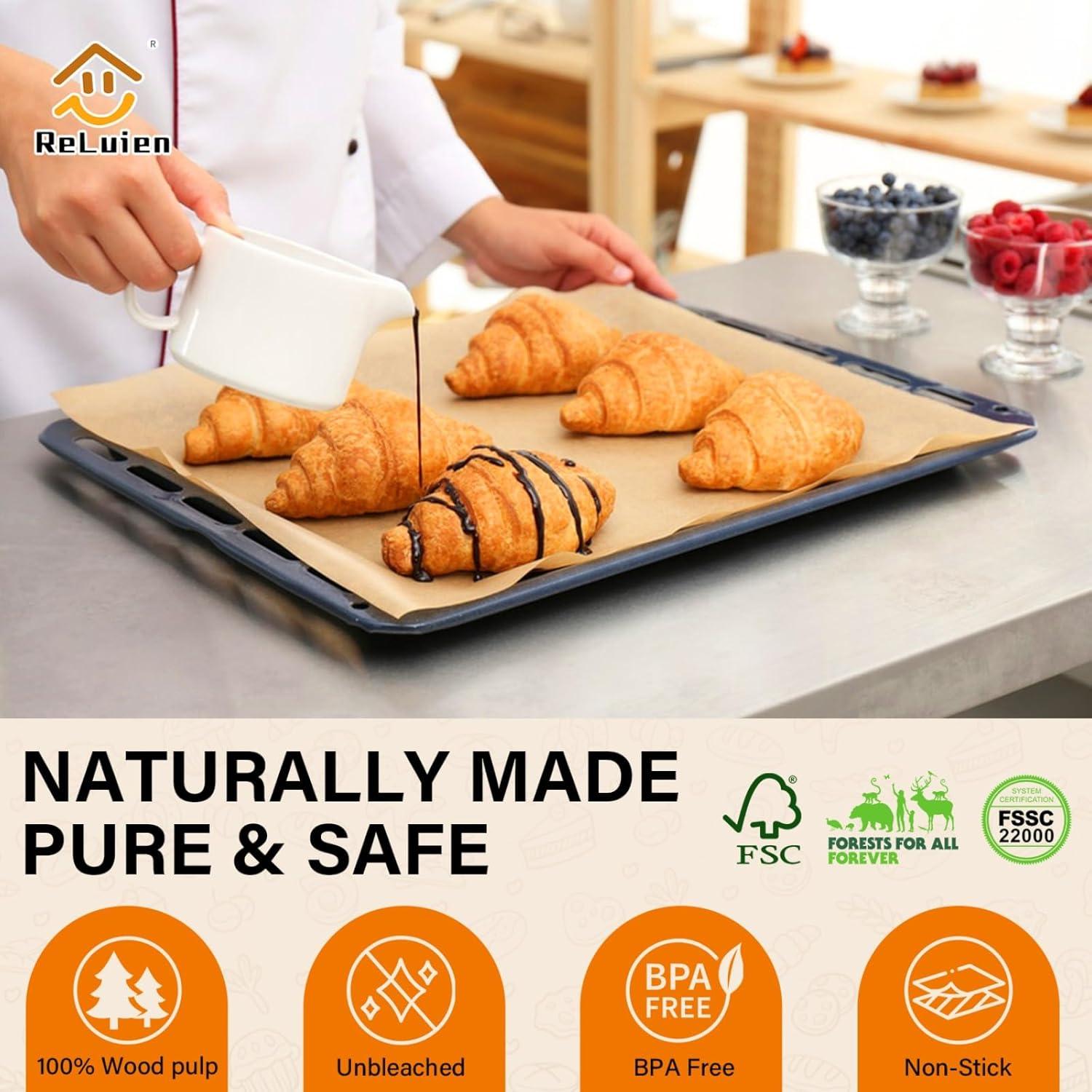 Hojas de Papel Pergamino ReLuien 22.86x33.02 cm 100PCS