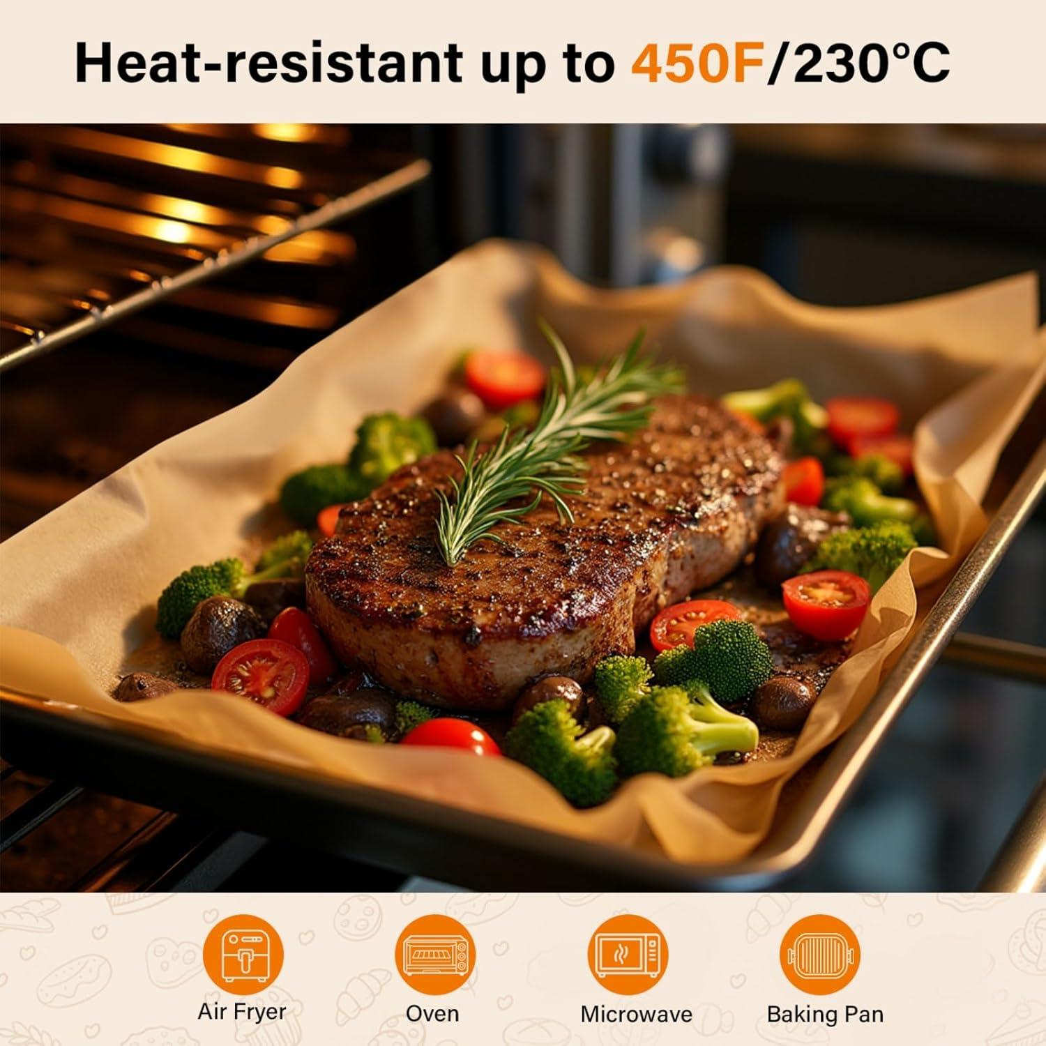 Hojas de Papel Pergamino ReLuien 22.86x33.02 cm 100PCS