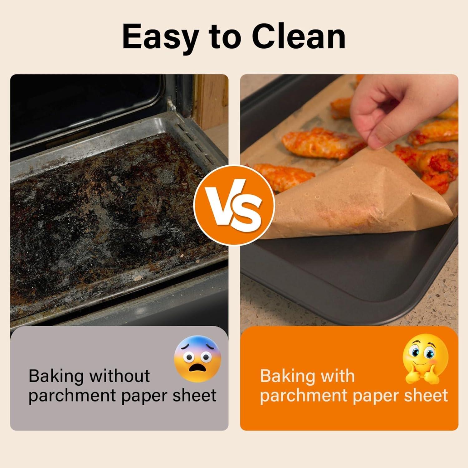 Hojas de Papel Pergamino ReLuien 22.86x33.02 cm 100PCS