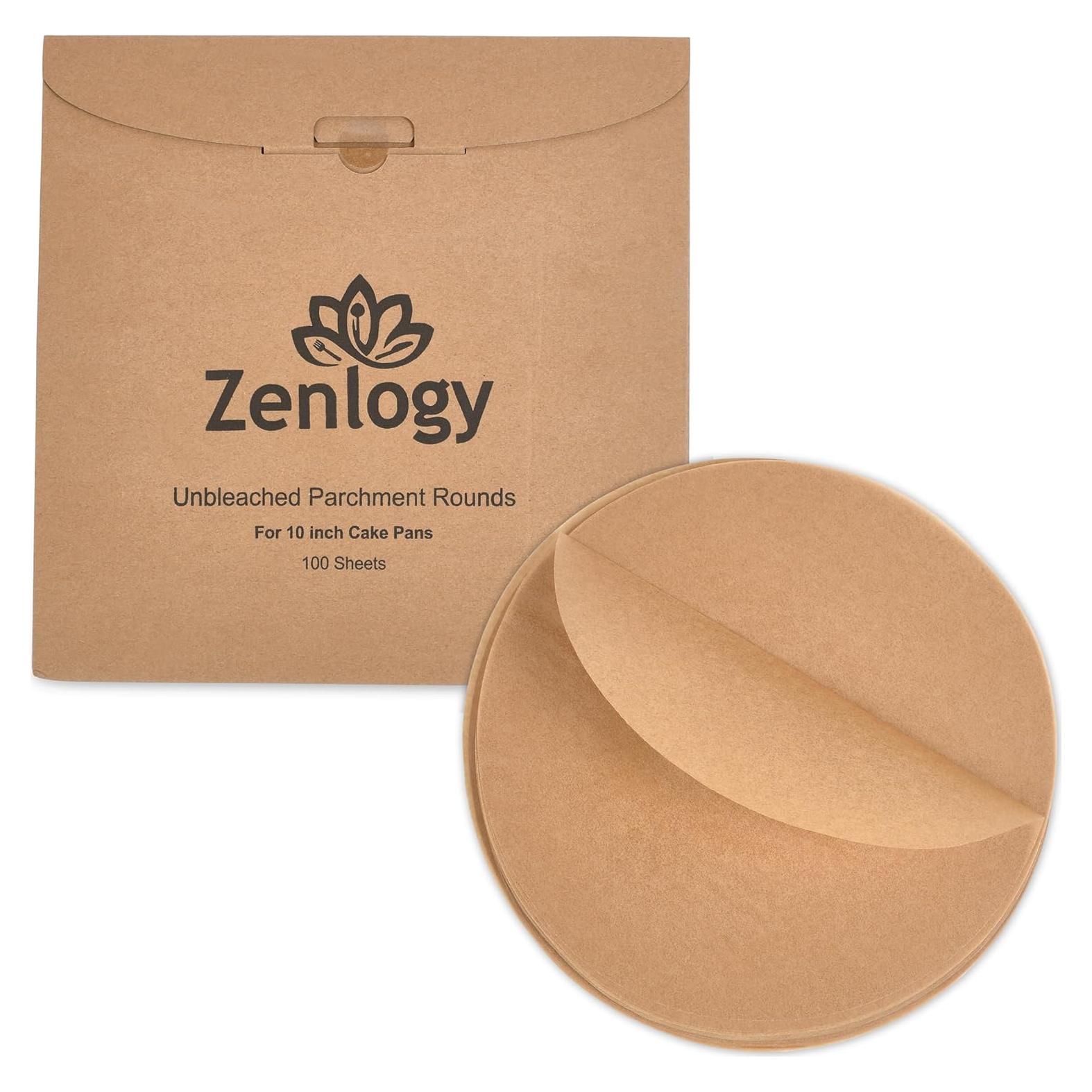 Papel Pergamino Redondo Zenlogy 10 Pulgadas - 100 Hojas