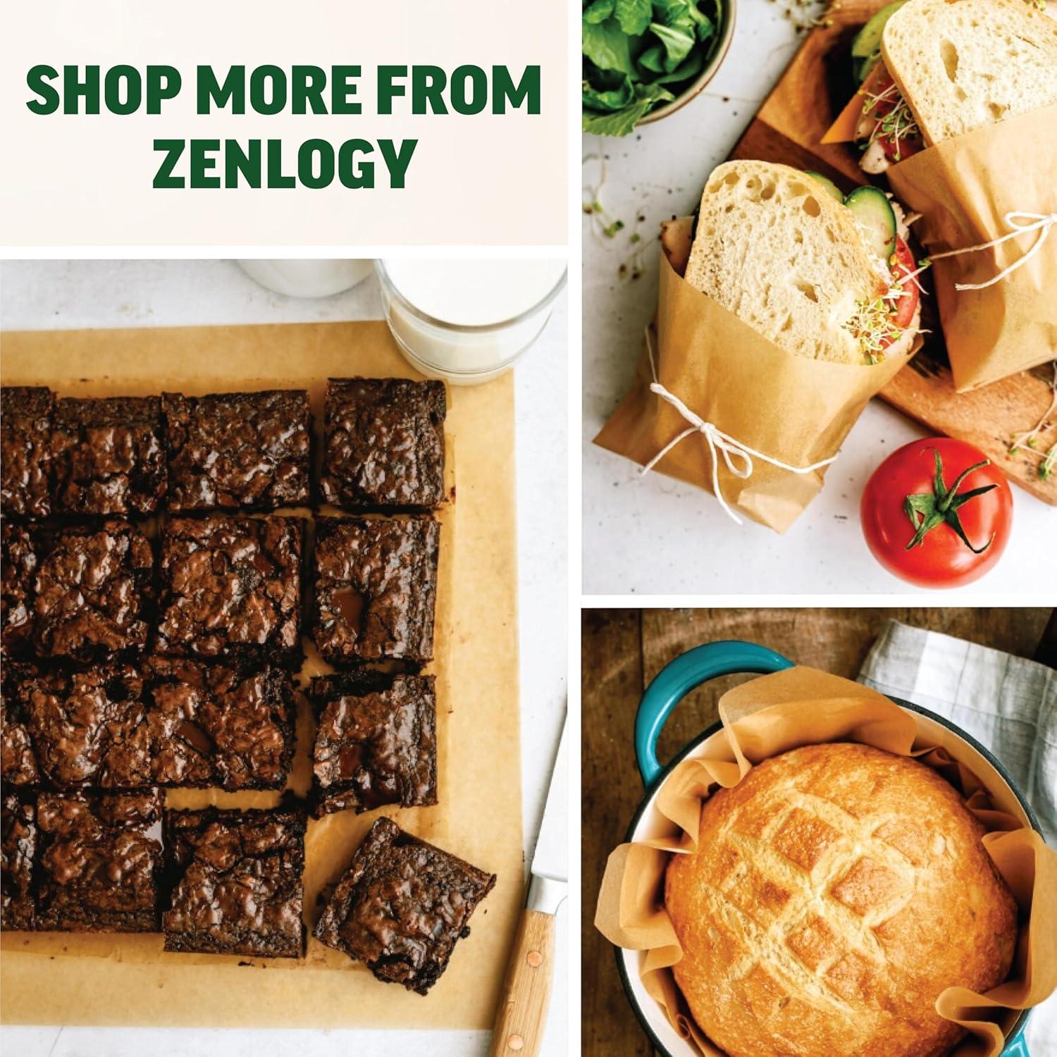 Papel Pergamino Redondo Zenlogy 10 Pulgadas - 100 Hojas